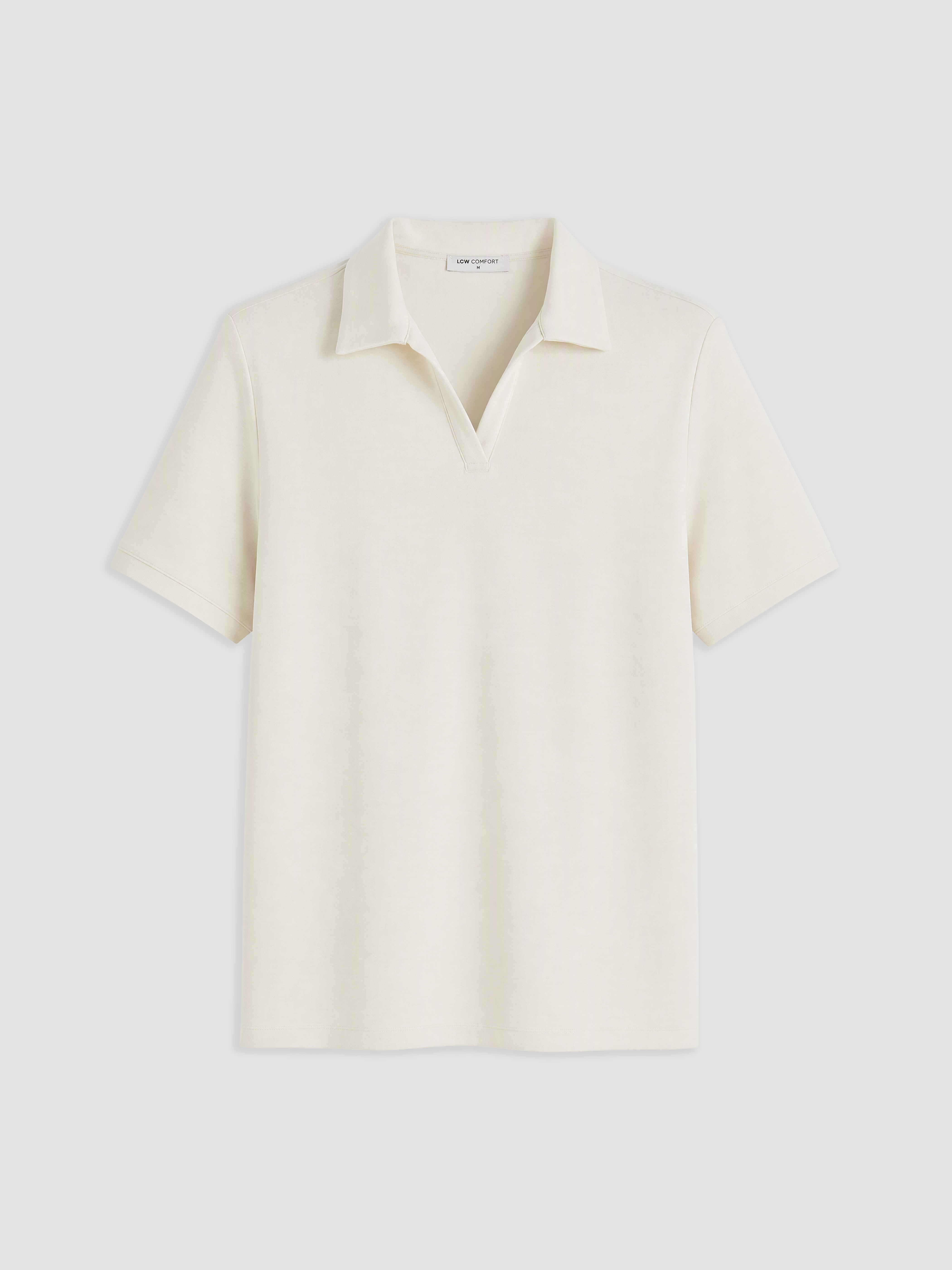 LCW Comfort Polo Yaka Soft Touch Kadın Tişört görsel 5