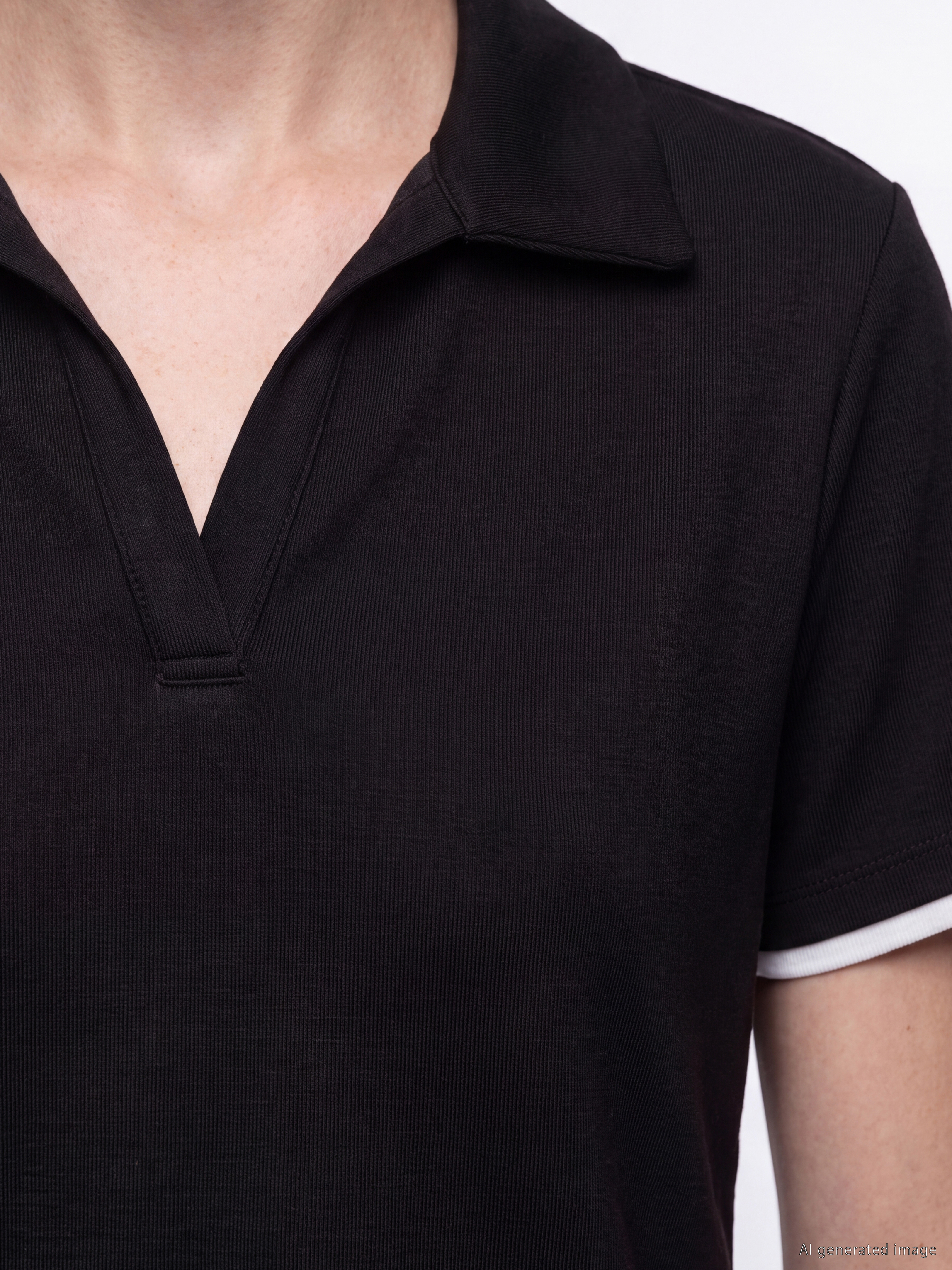 LCW Comfort Polo Yaka Soft Touch Kadın Tişört görsel 3