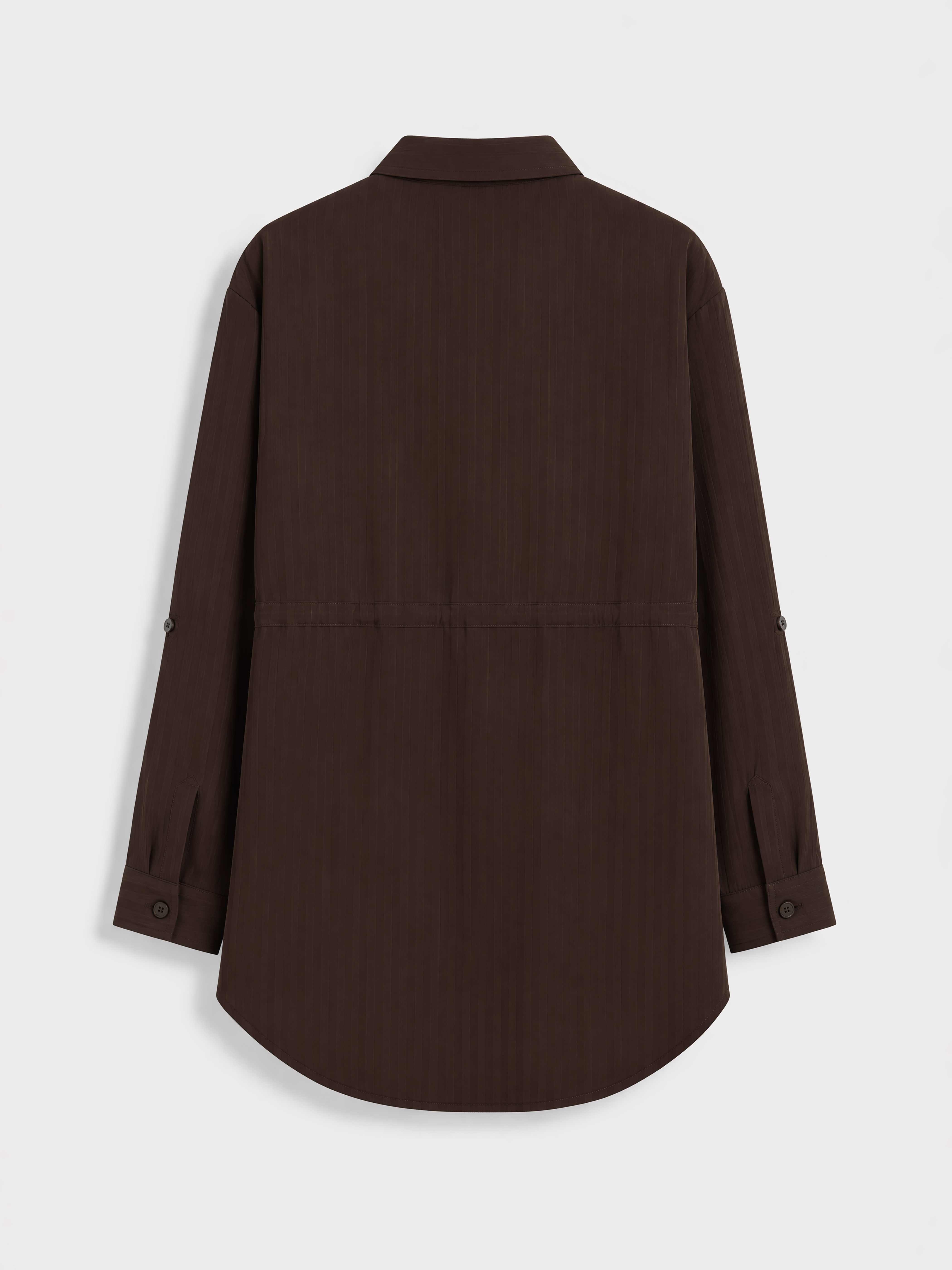 LCW EVERYDAY Beli Bağcıklı Çizgili Kadın Gömlek Tunik görsel 6