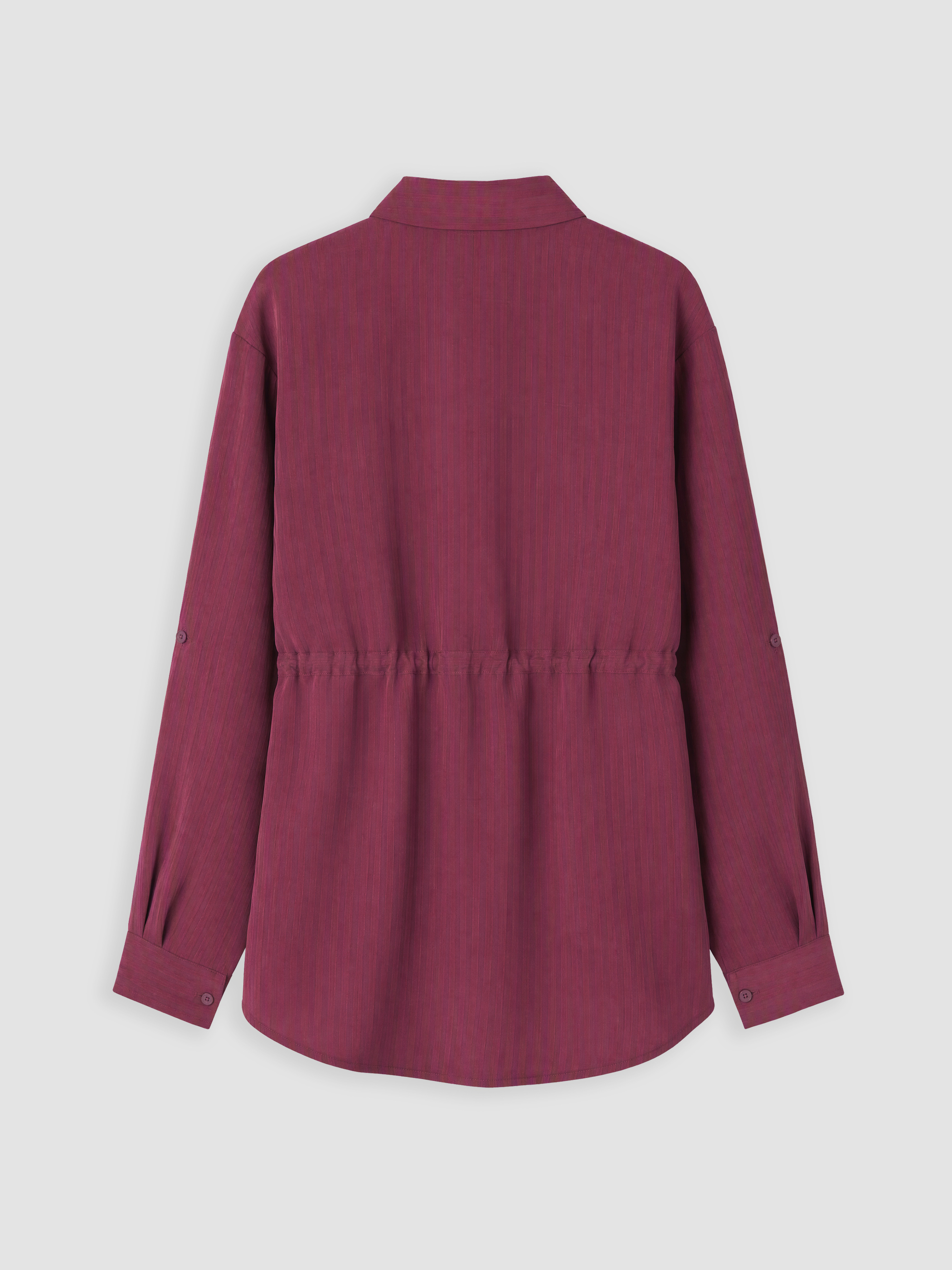 LCW EVERYDAY Beli Bağcıklı Çizgili Kadın Gömlek Tunik görsel 7