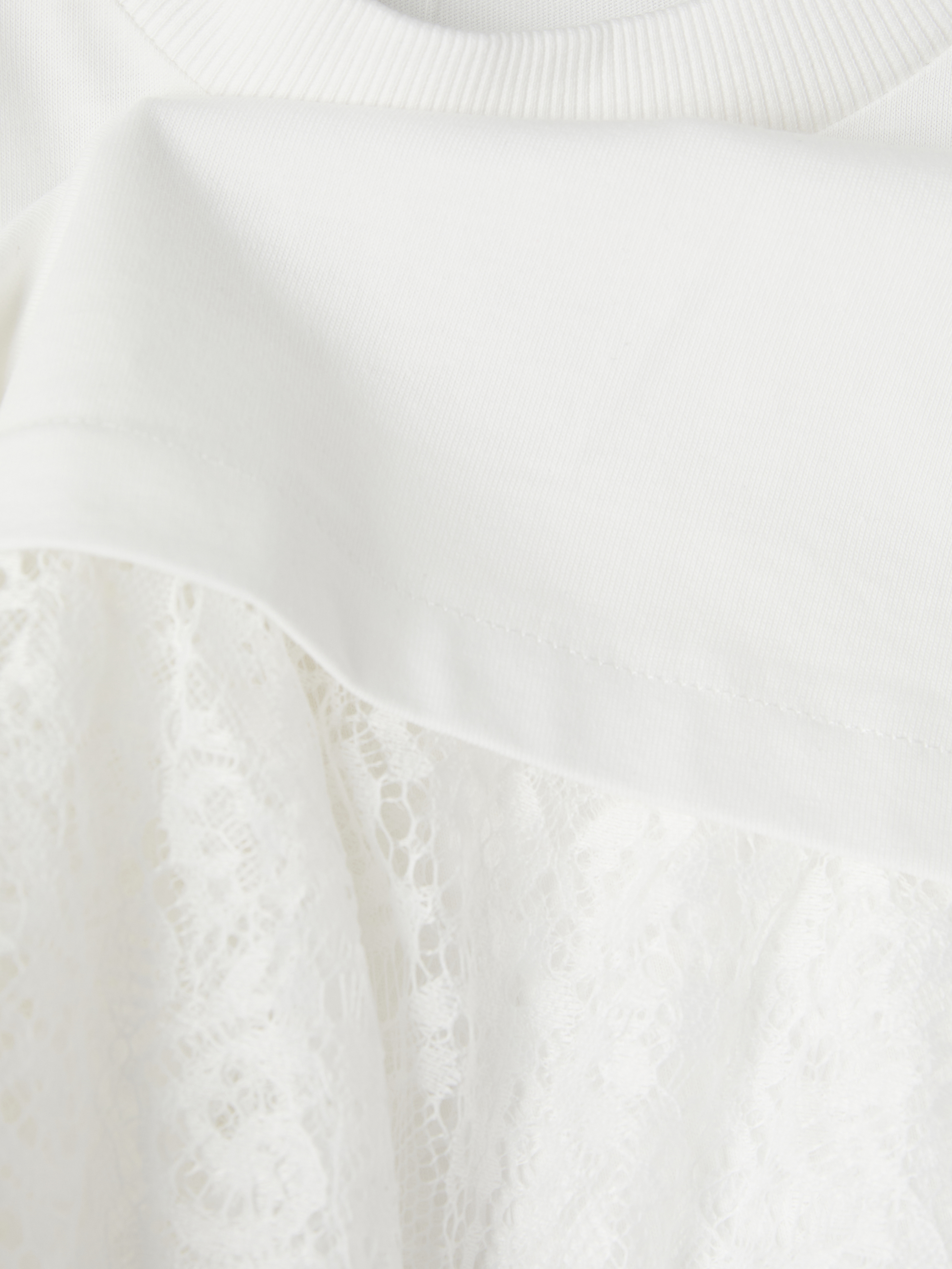 LCW Modest Bisiklet Yaka Dantelli Bluz görsel 6