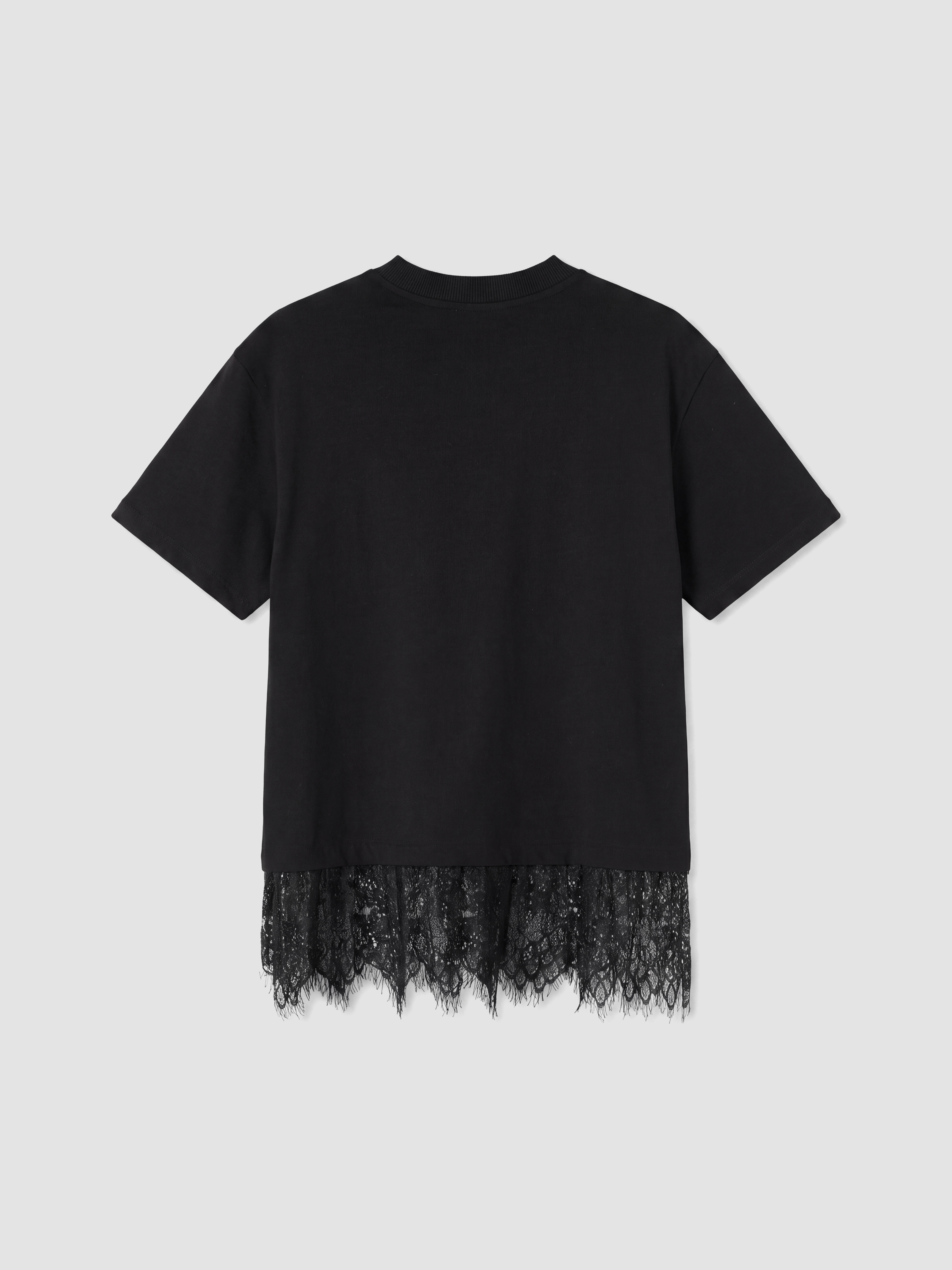 LCW Modest Bisiklet Yaka Dantelli Bluz görsel 7