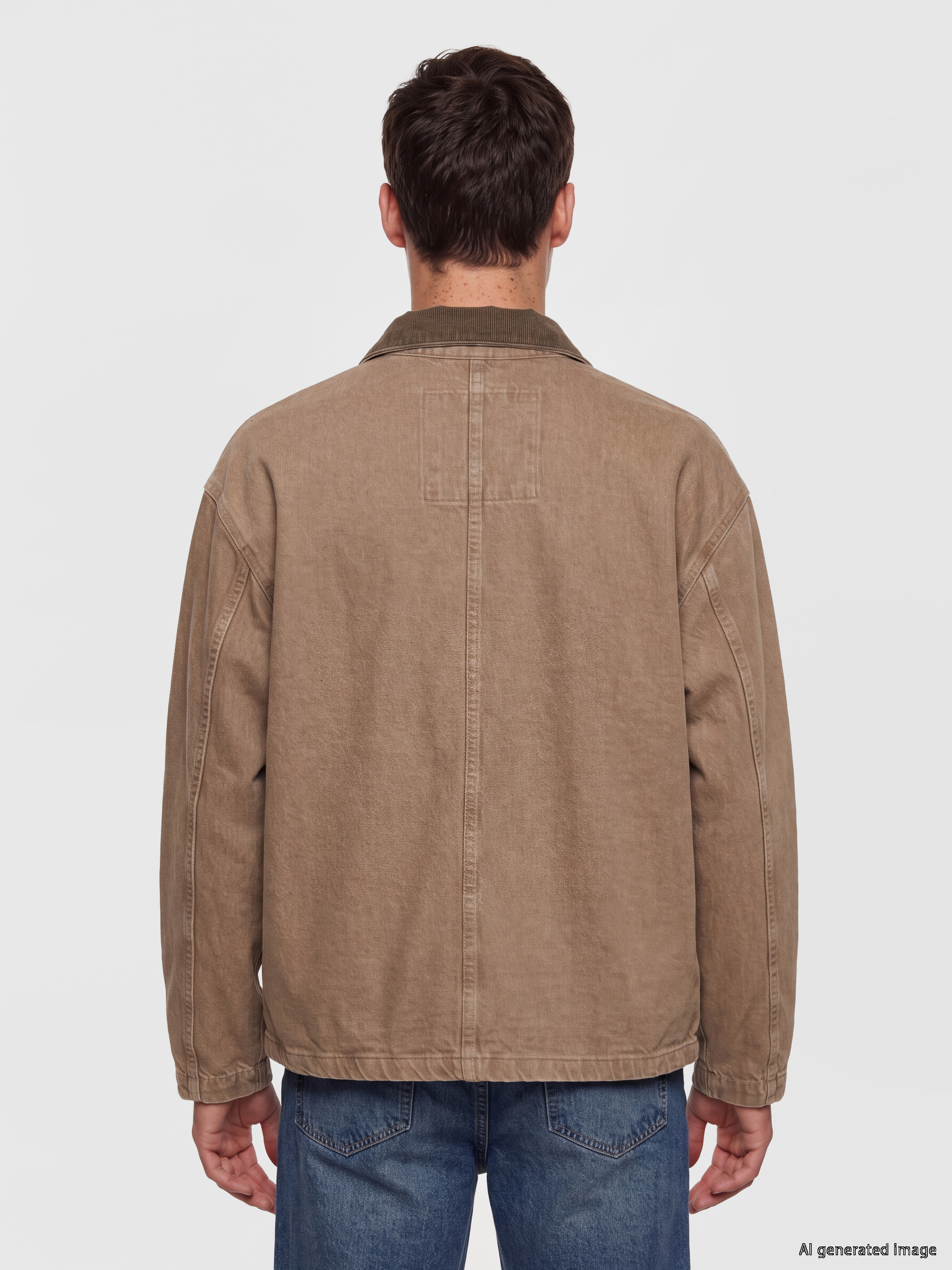 LCW Jeans Loose Fit Erkek Jean Ceket görsel 4