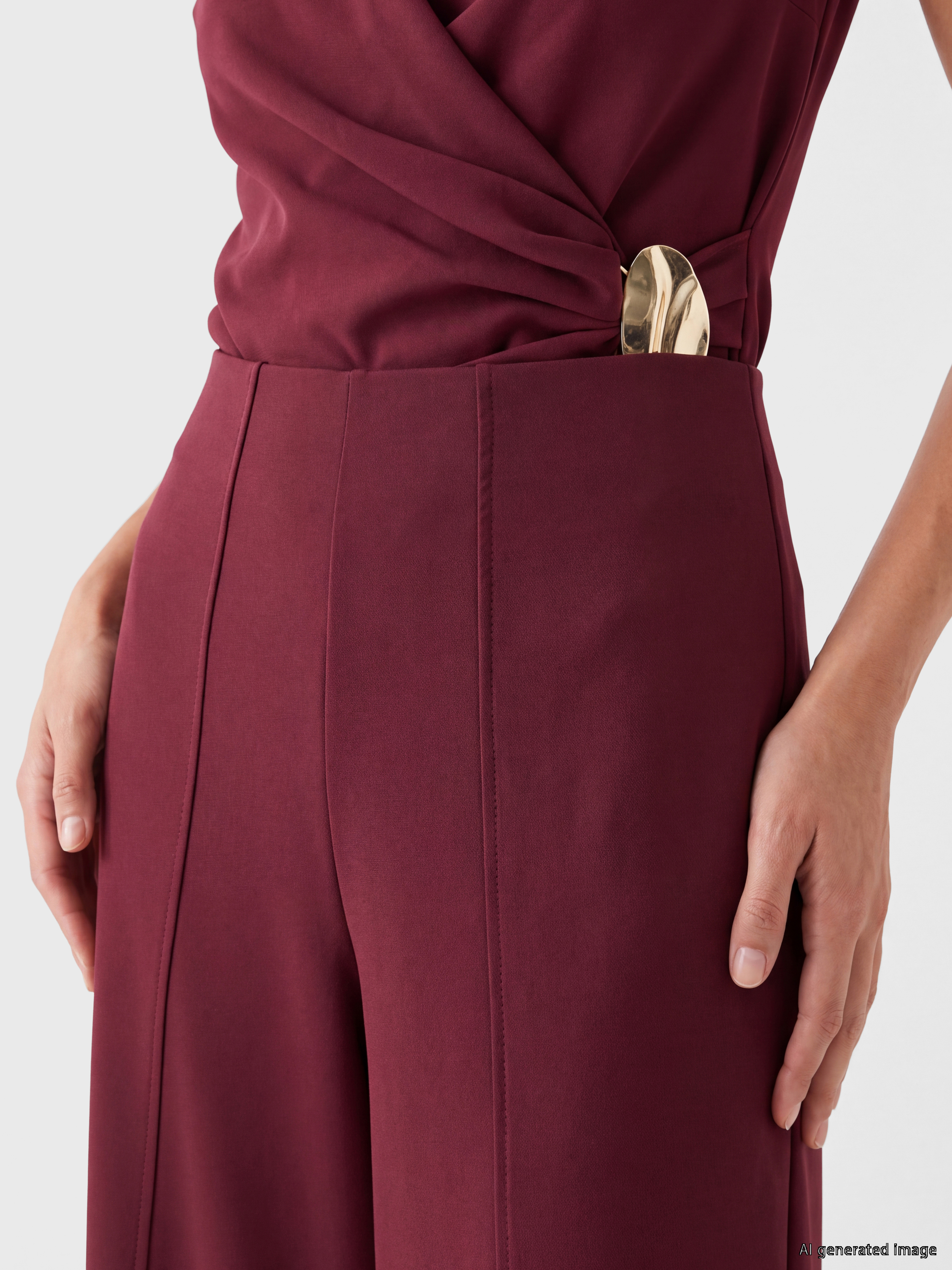 LCW EVERYDAY Regular Fit Geniş Paça Kadın Pantolon görsel 3
