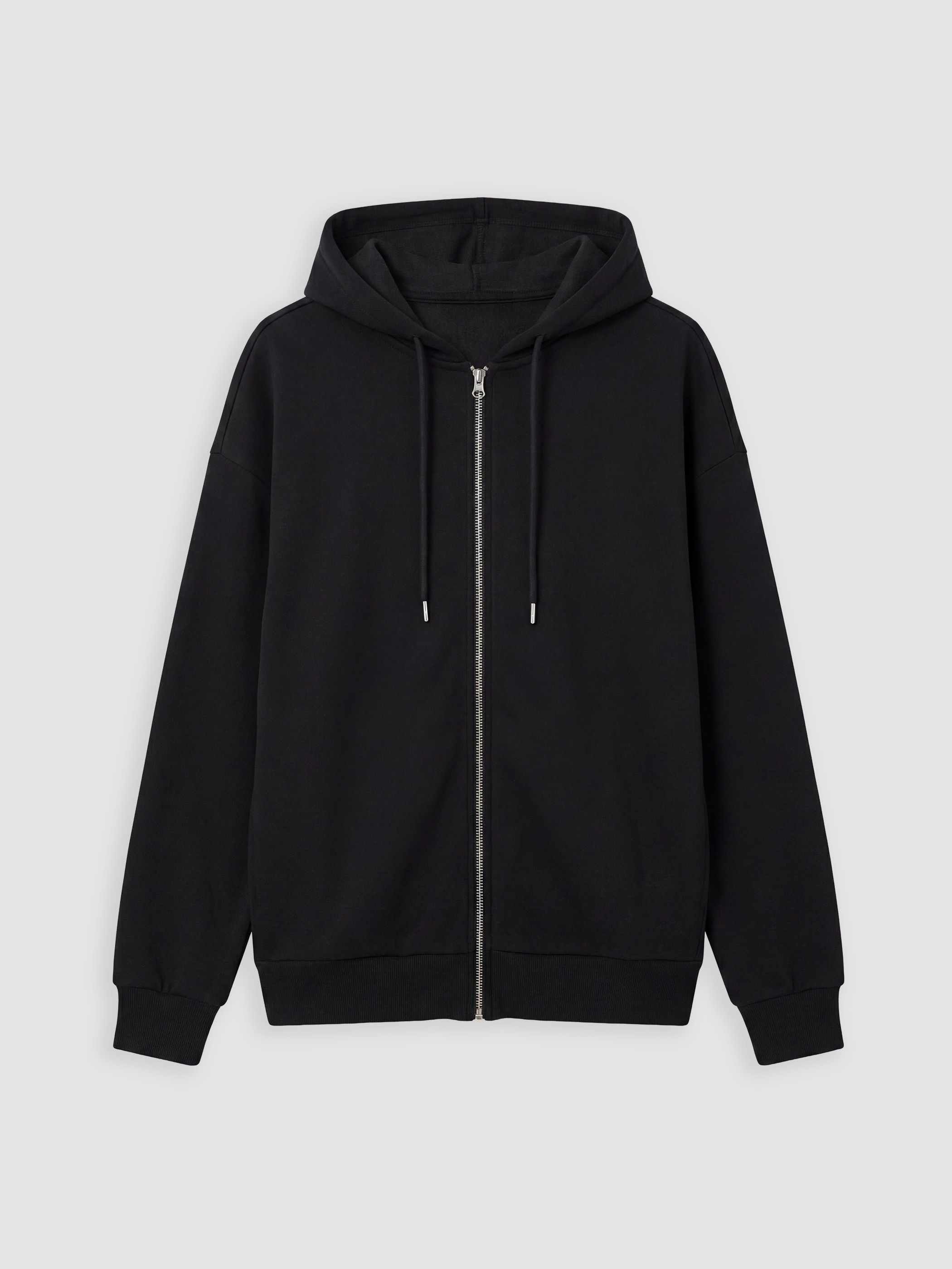 LCW EVERYDAY Kapüşonlu Oversize Kadın Fermuarlı Sweatshirt görsel 5