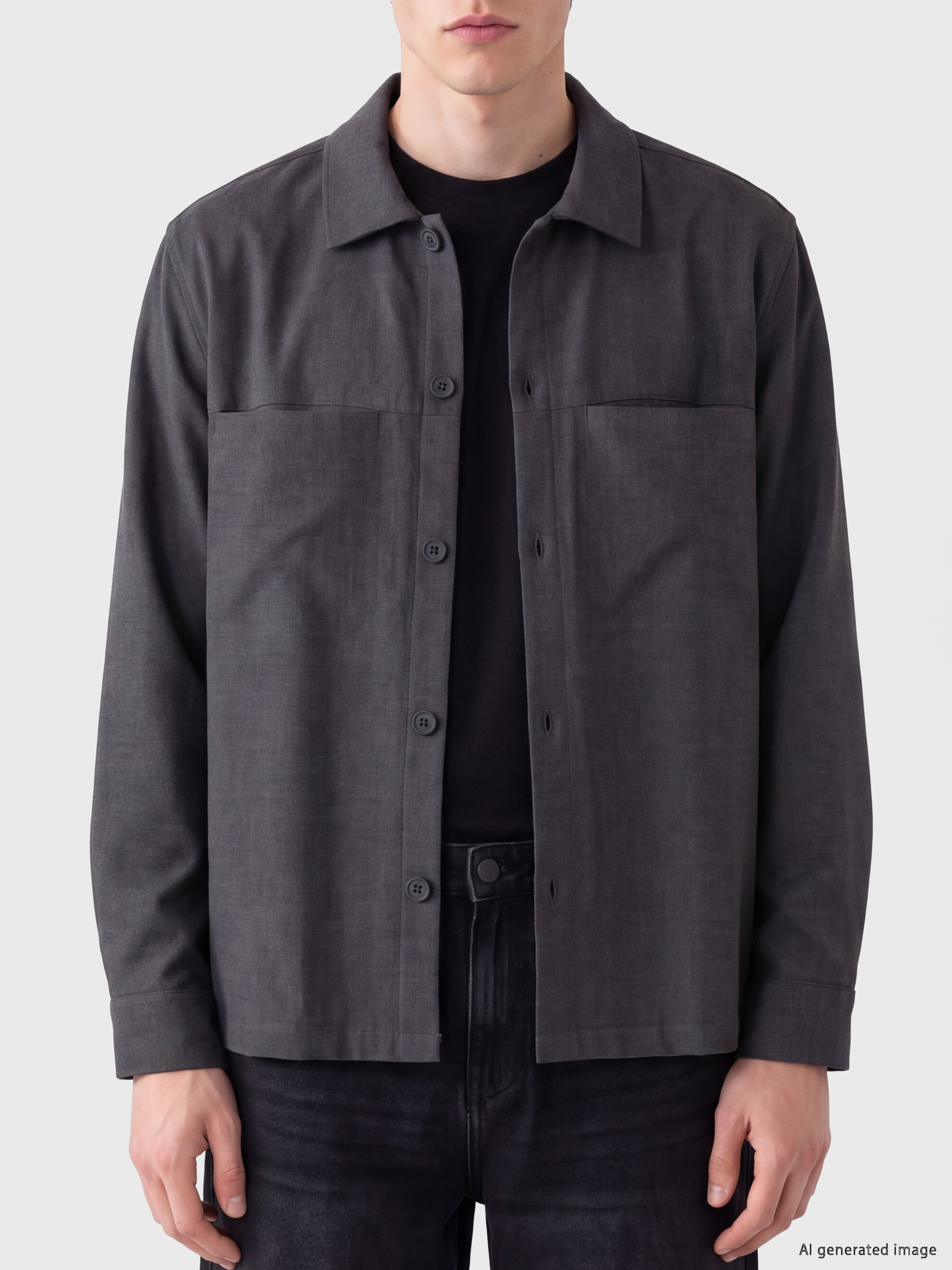 XSIDE Loose Fit Armürlü Erkek Gömlek görsel 3