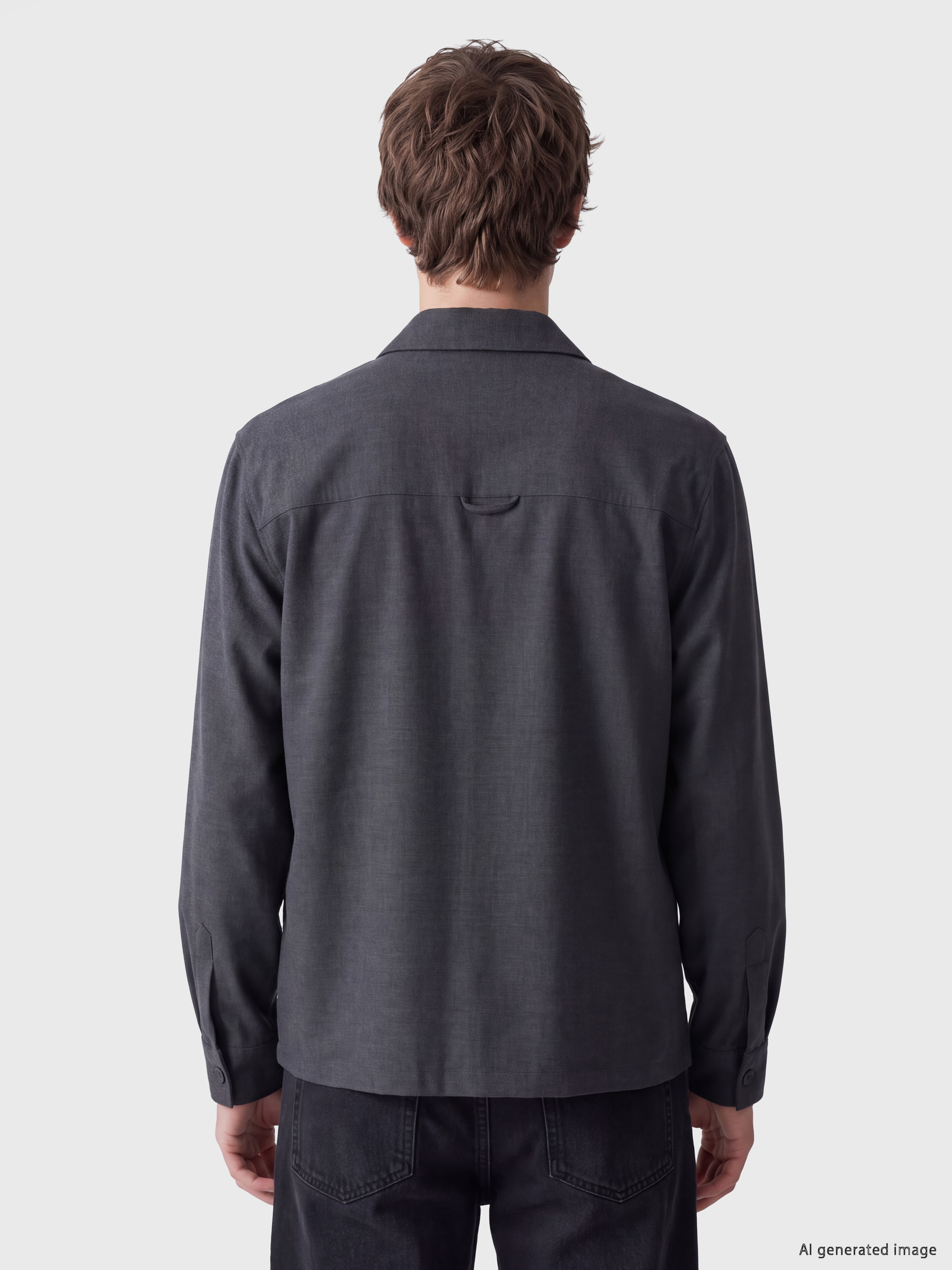 XSIDE Loose Fit Armürlü Erkek Gömlek görsel 4