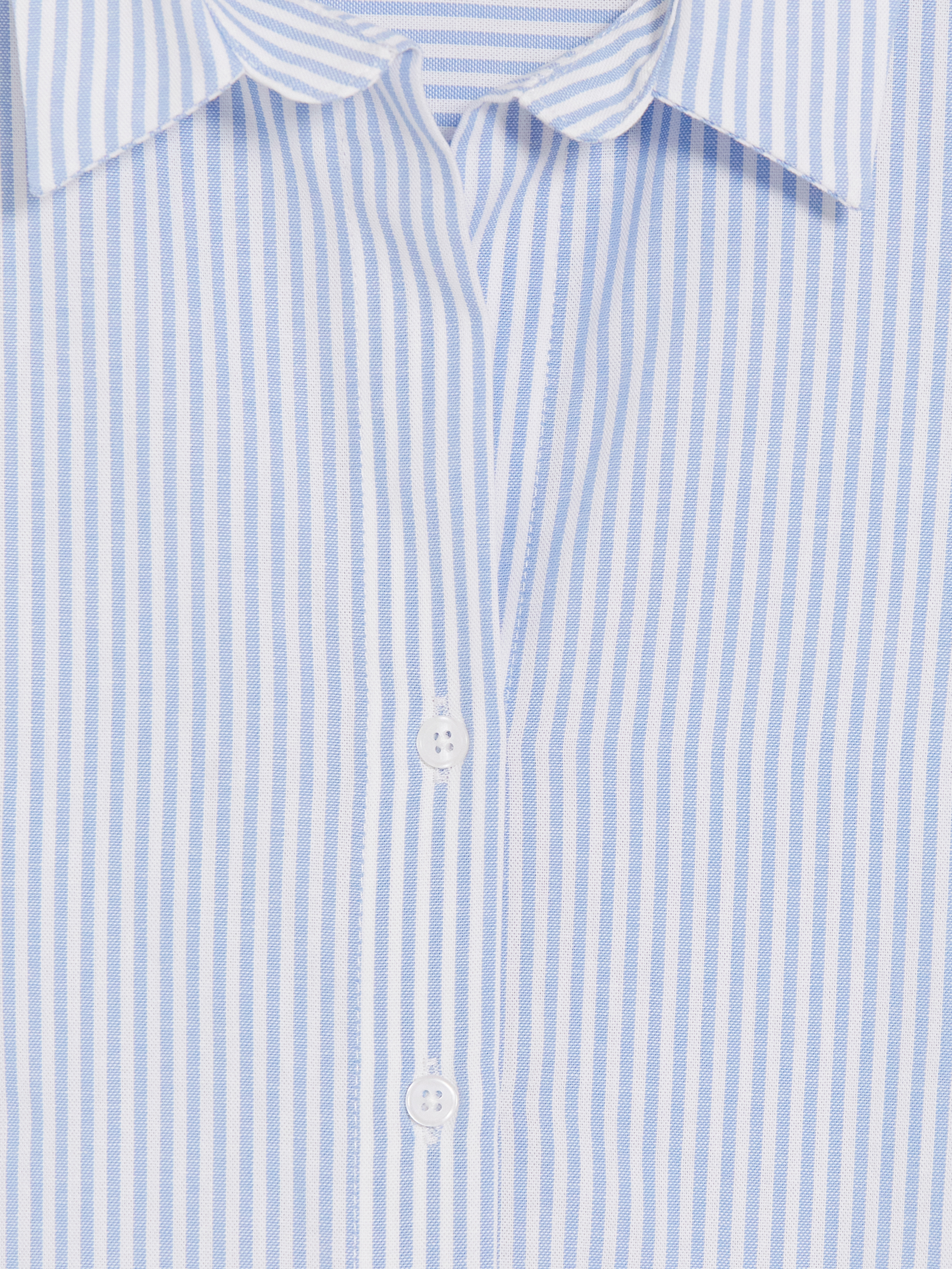 XSIDE Çizgili Oversize Oxford Kadın Gömlek görsel 6
