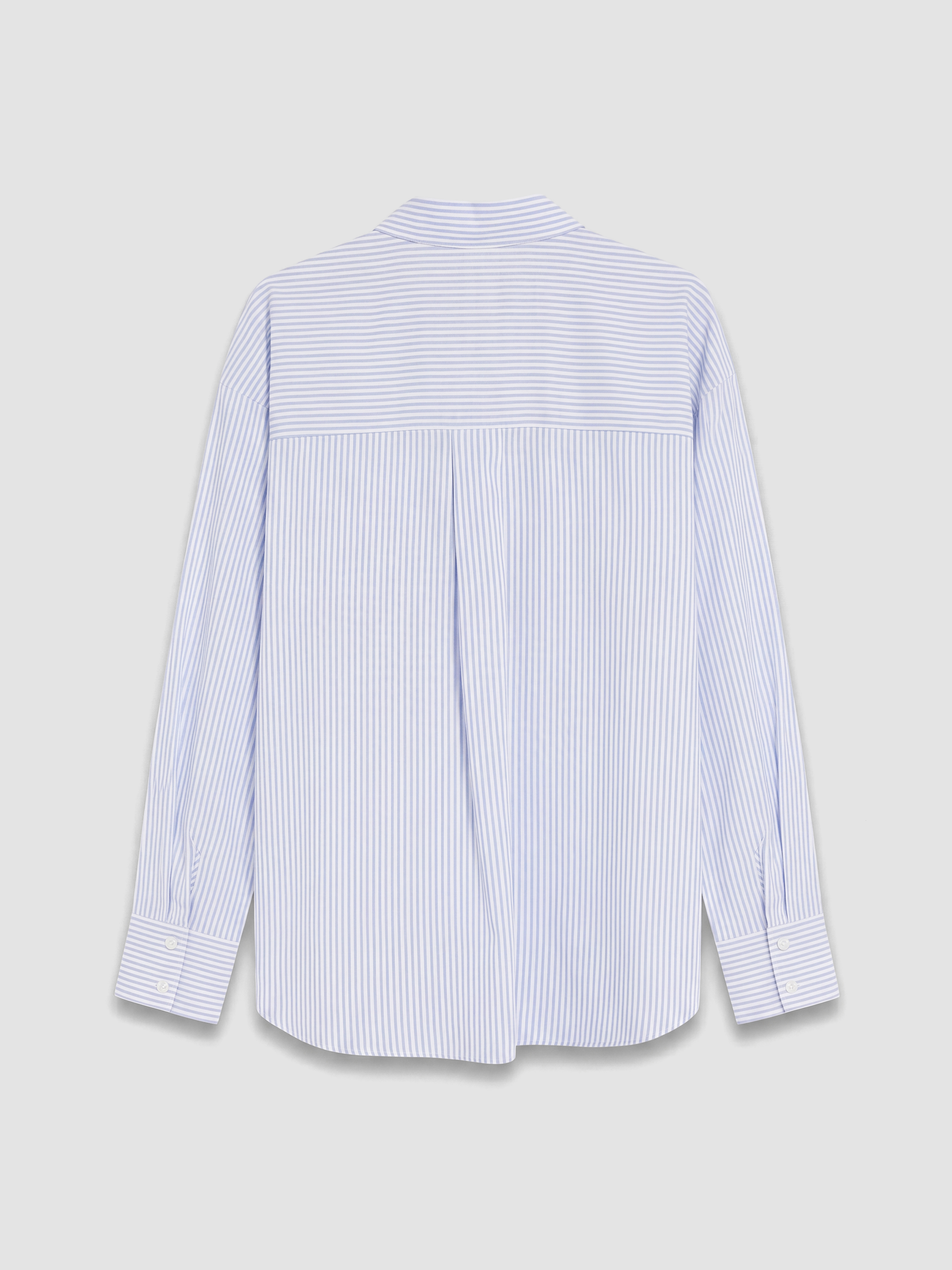 XSIDE Çizgili Oversize Oxford Kadın Gömlek görsel 7