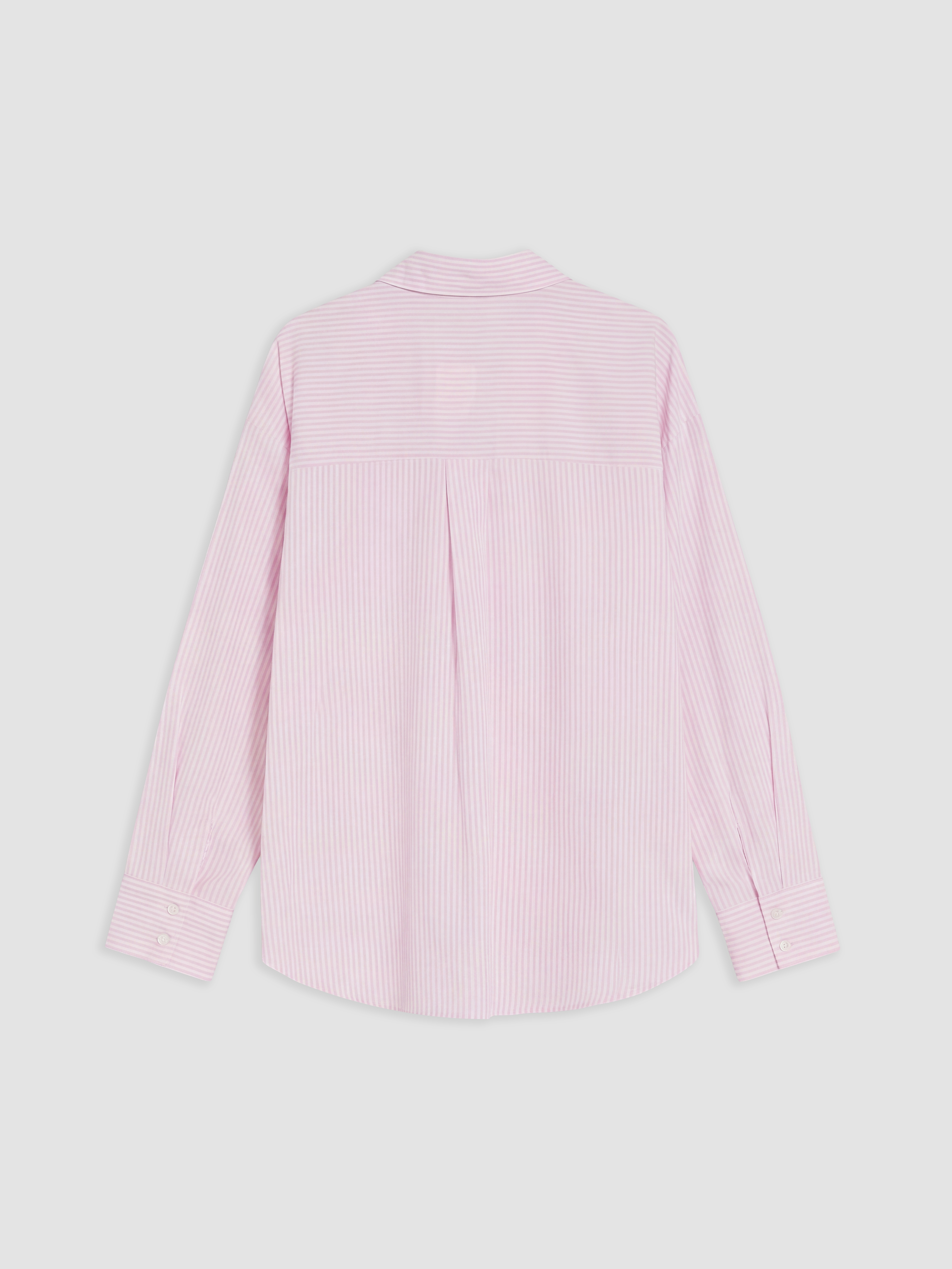 XSIDE Çizgili Oversize Oxford Kadın Gömlek görsel 6