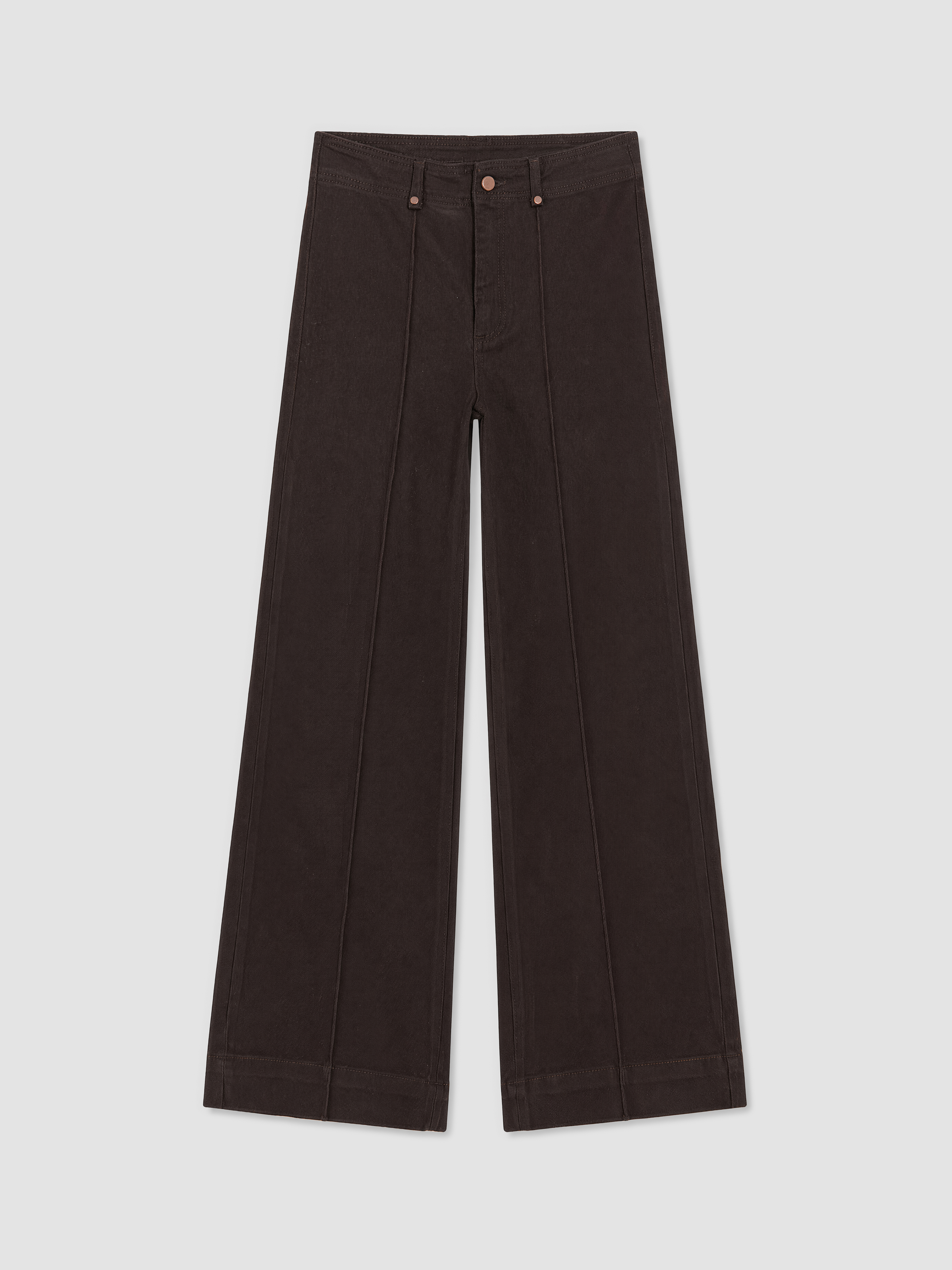 LCW Modest Wideleg Kadın Jean Pantolon görsel 5