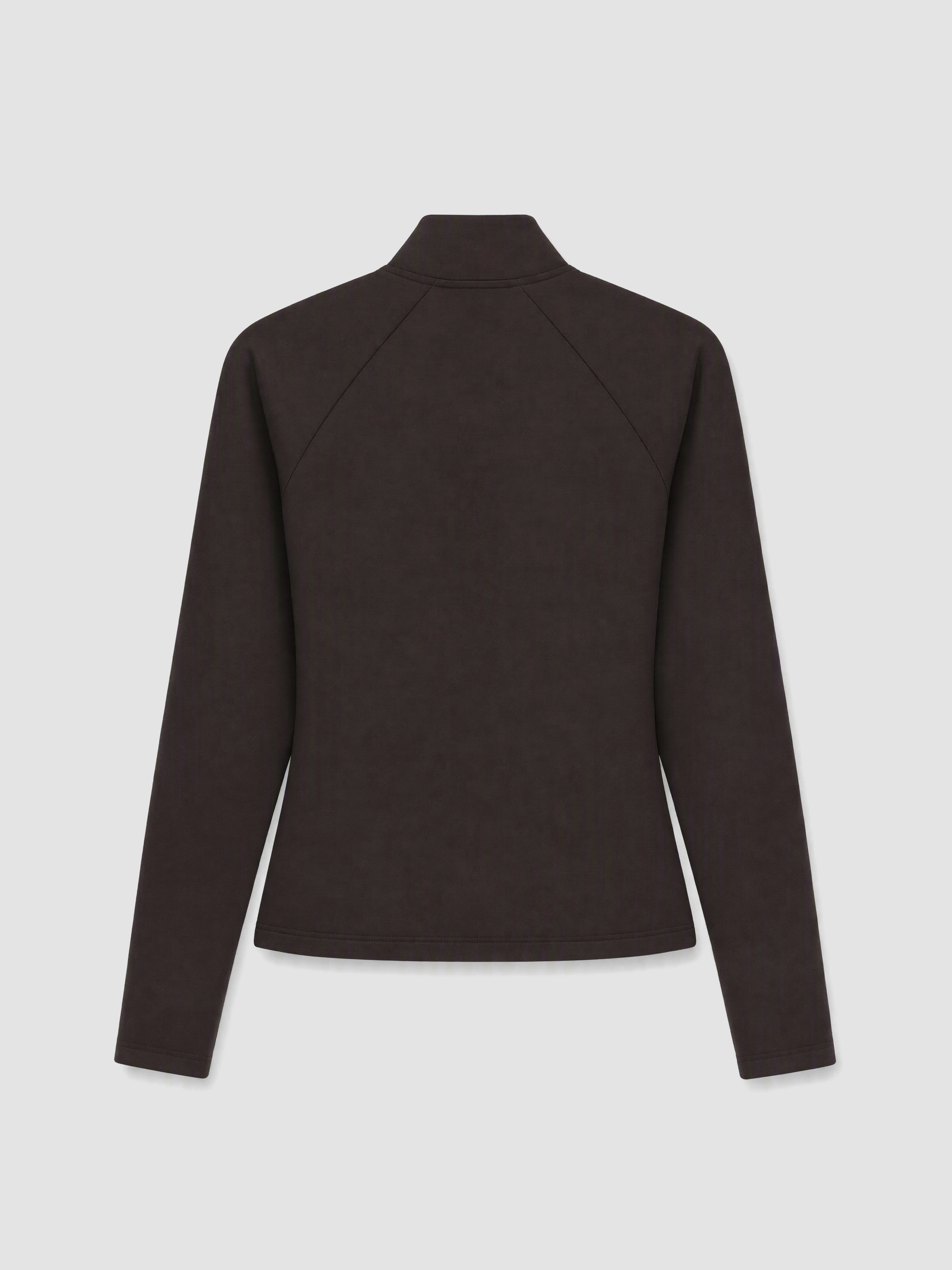 KOOR SPORT Dik Yaka Parmak Geçmeli Kadın Fermuarlı Sweatshirt görsel 4