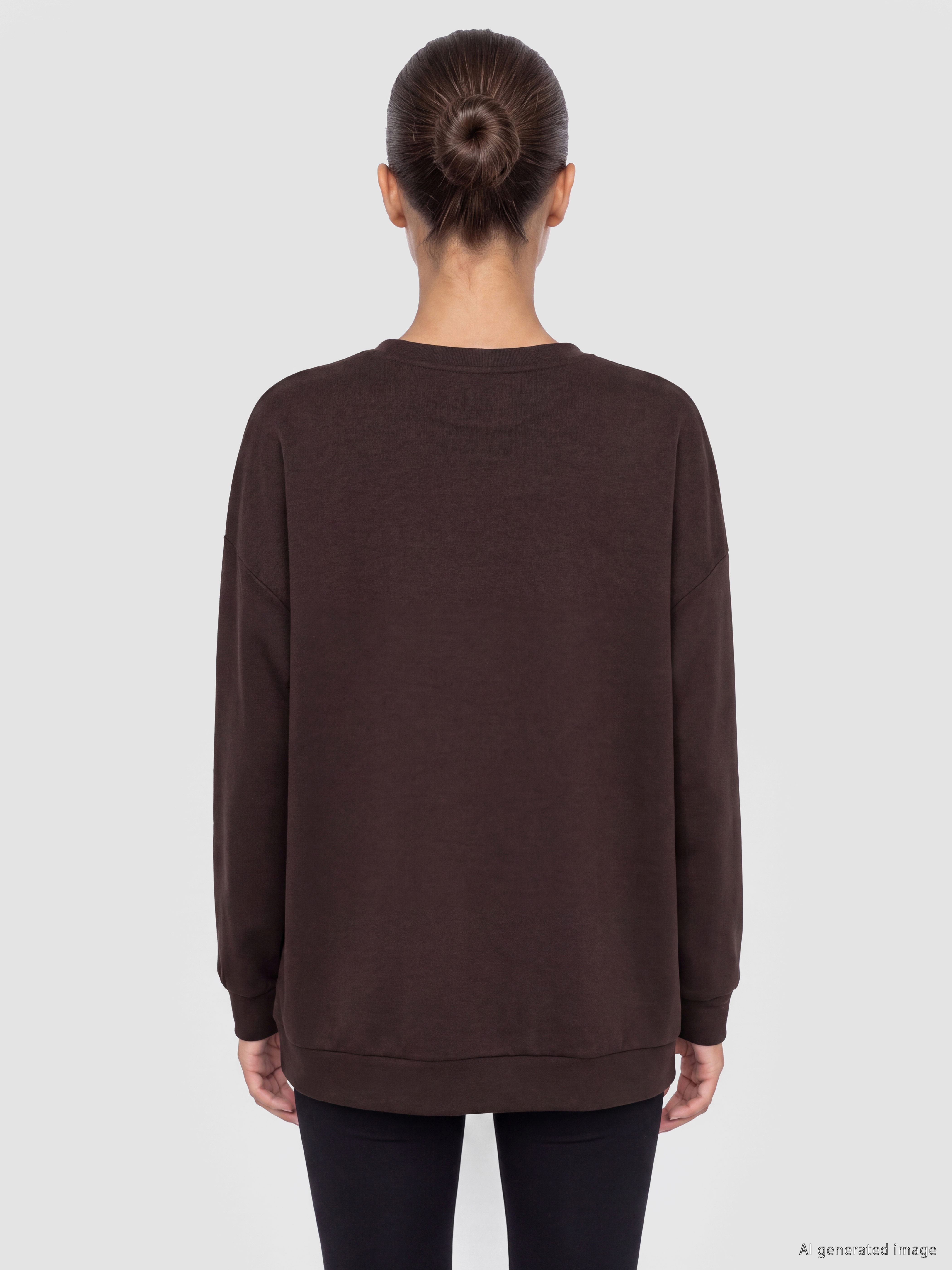 KOOR SPORT Soft Touch Oversize Kadın Sweatshirt görsel 4