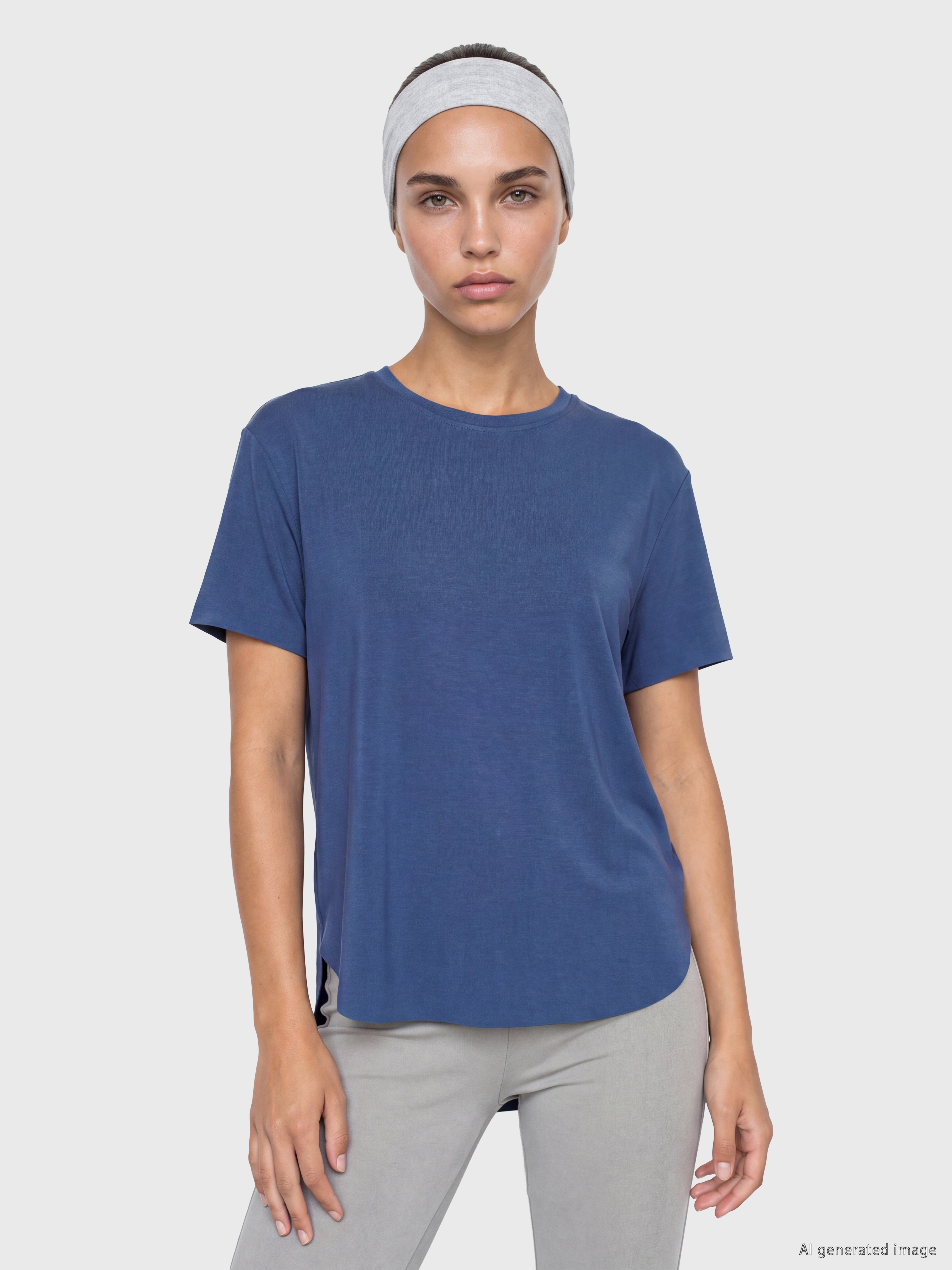 KOOR SPORT Modal Karışımlı Oversize Kadın Spor Tişört
