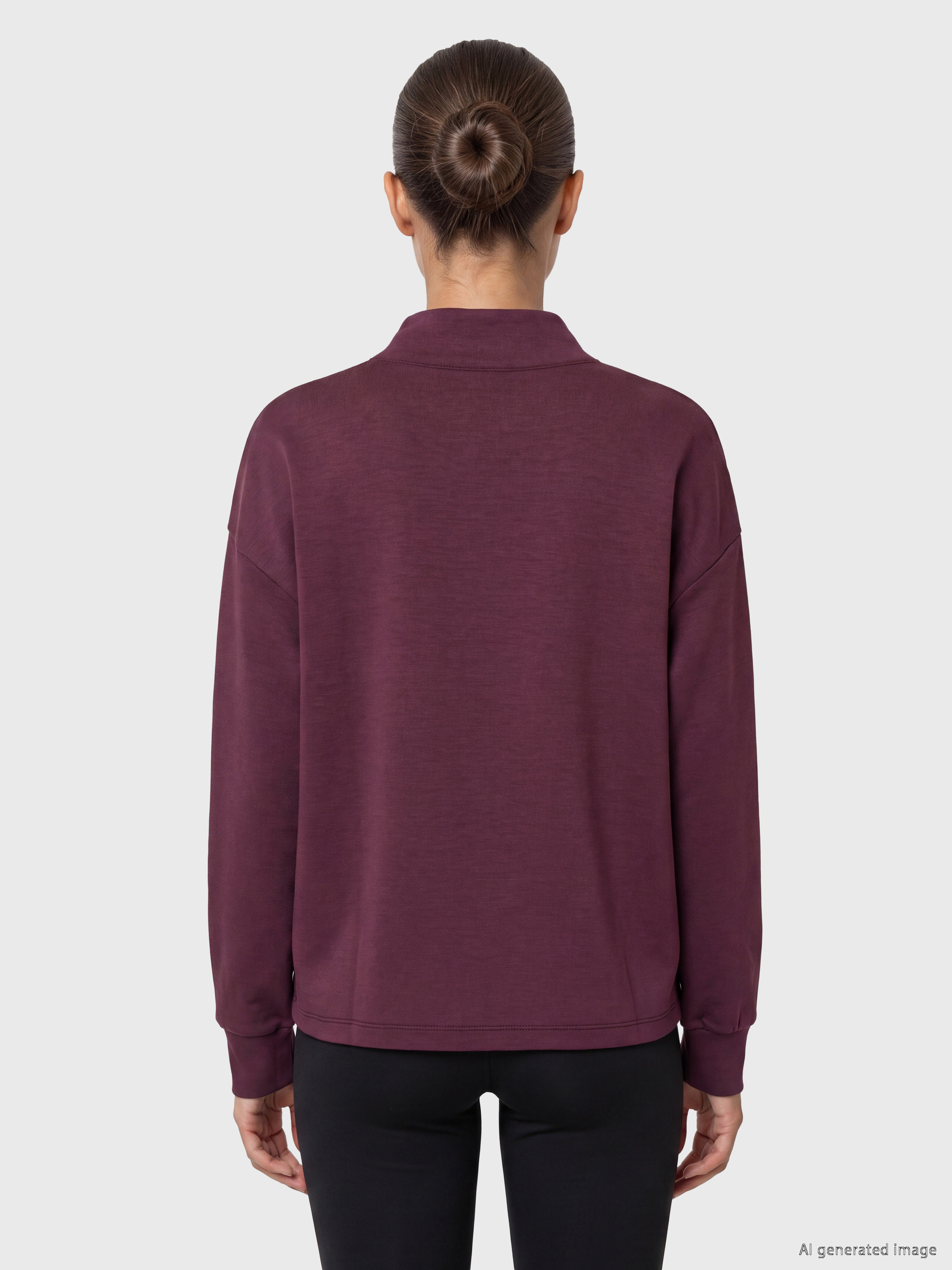 KOOR SPORT Soft Touch Oversize Kadın Sweatshirt görsel 4