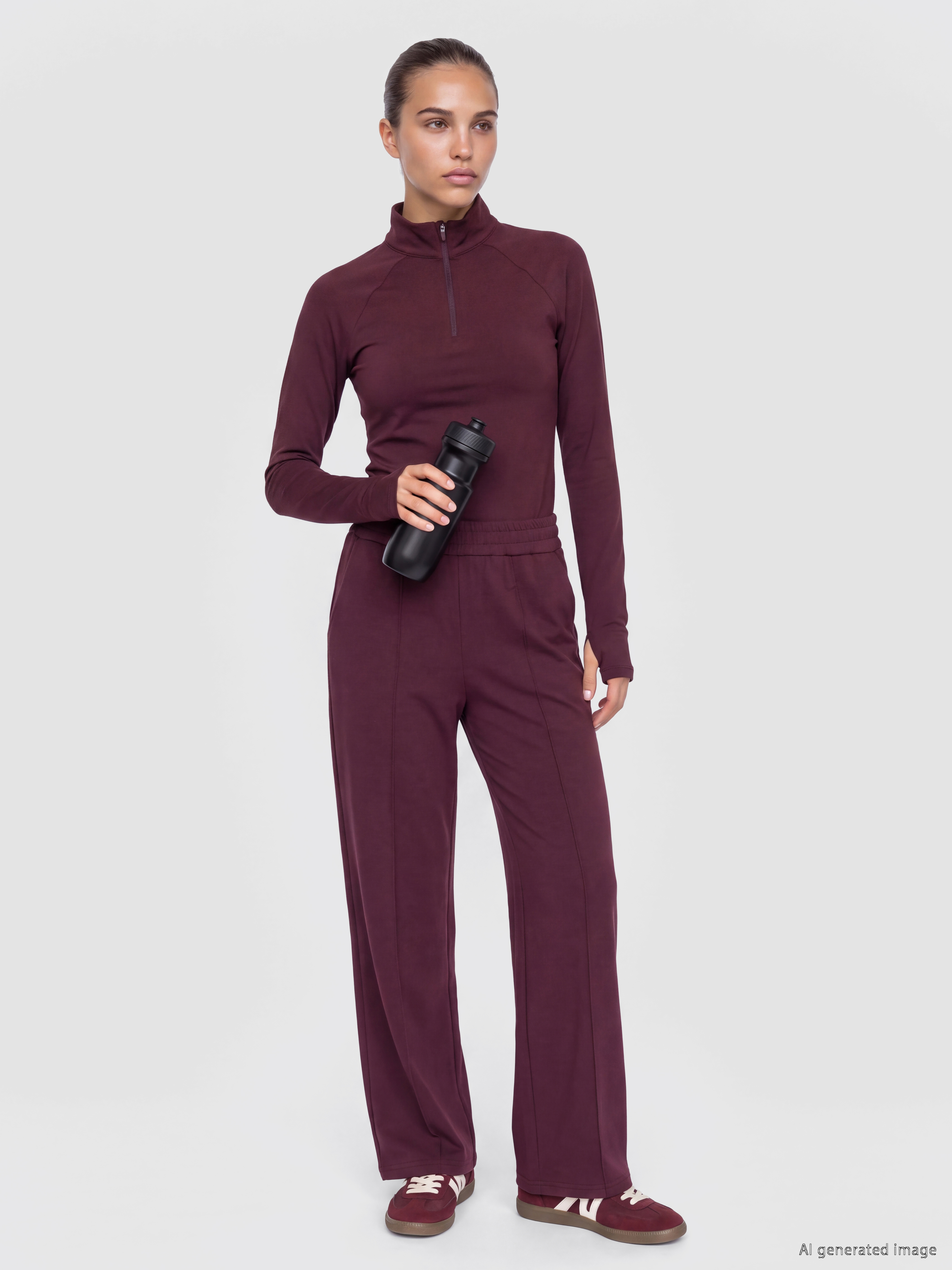 KOOR SPORT Beli Lastikli Soft Touch Kadın Spor Eşofman Altı