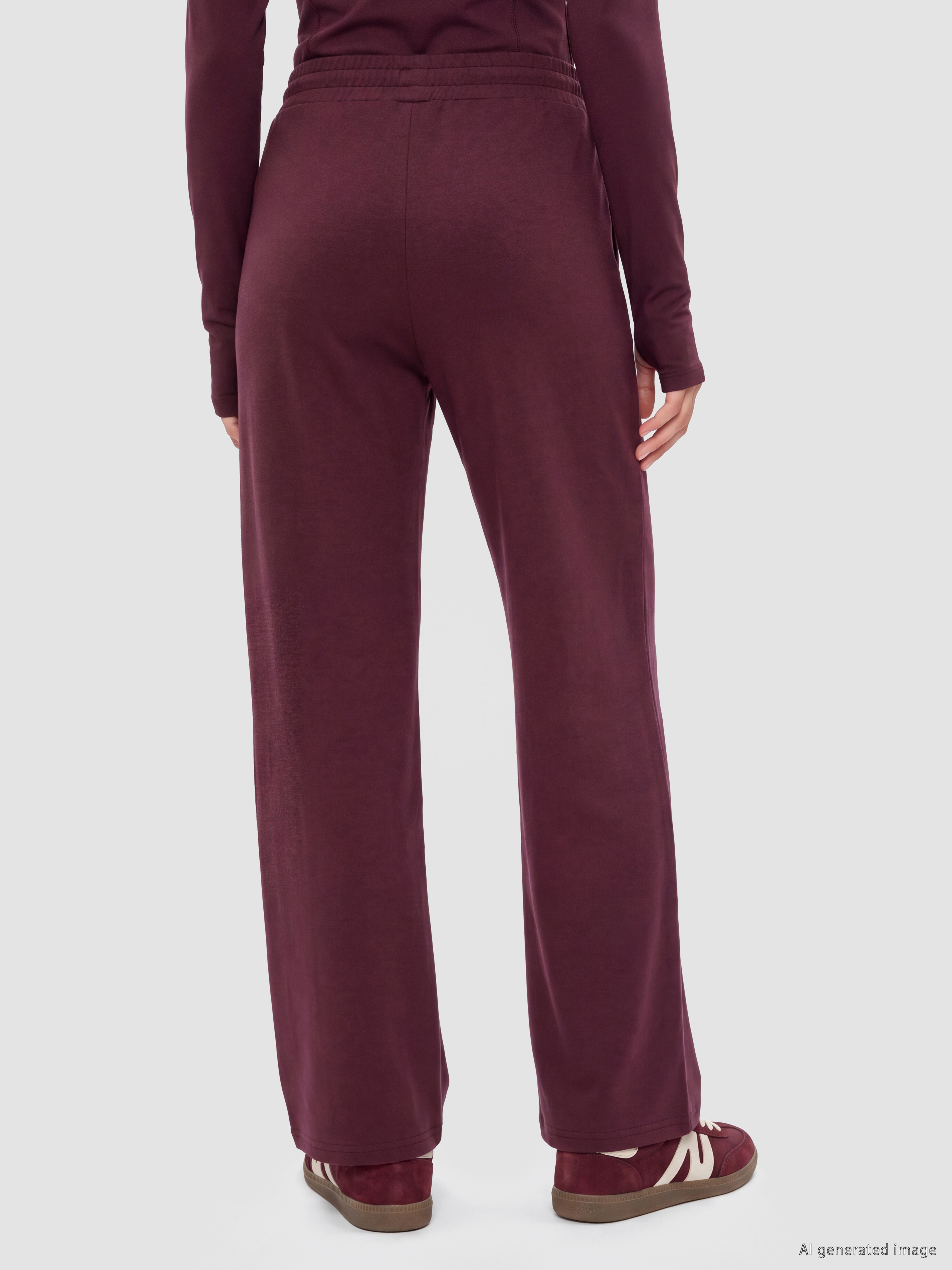KOOR SPORT Beli Lastikli Soft Touch Kadın Spor Eşofman Altı görsel 4