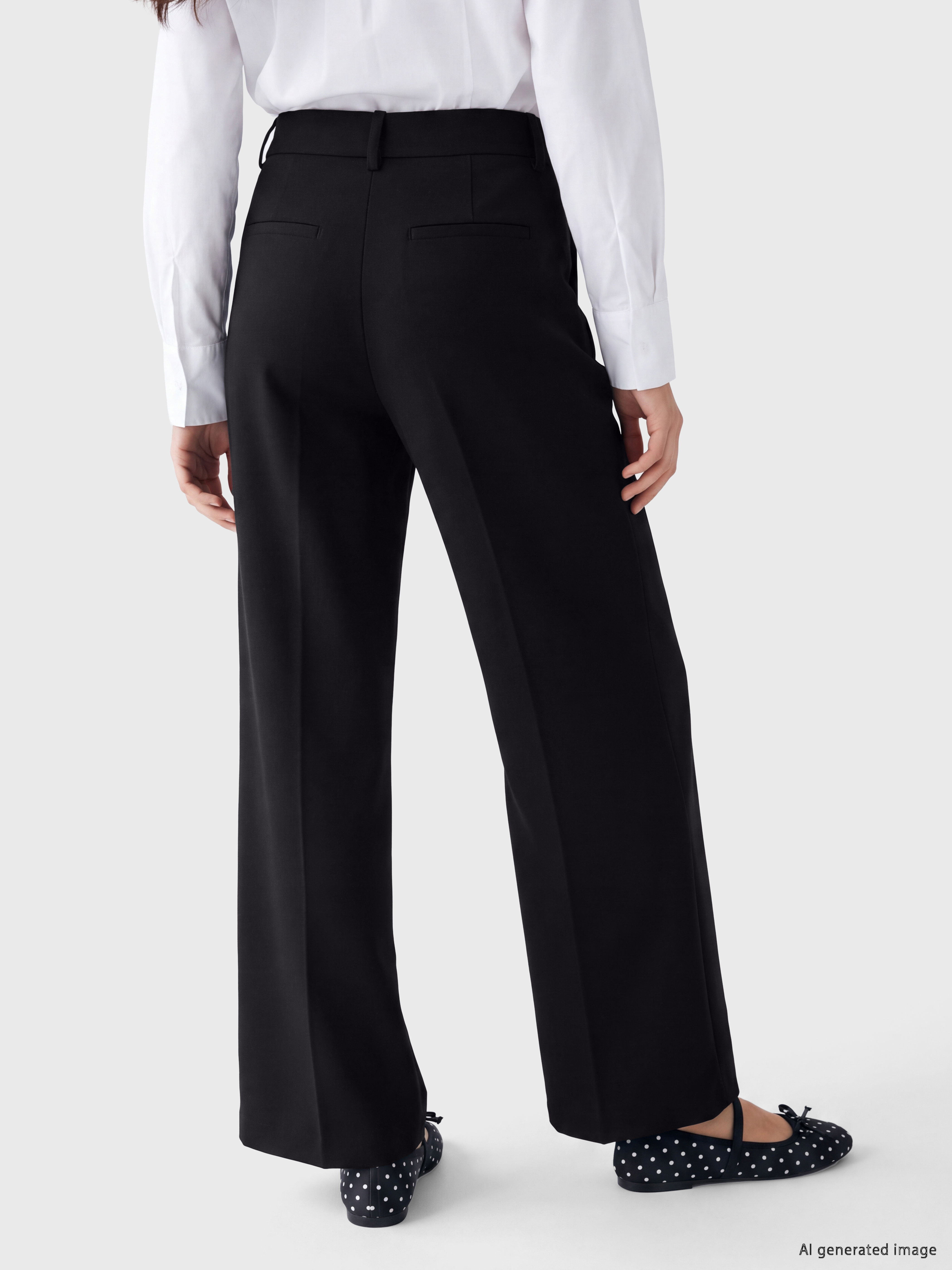 XSIDE Loose Fit Soft Touch Kadın Pileli Pantolon görsel 4