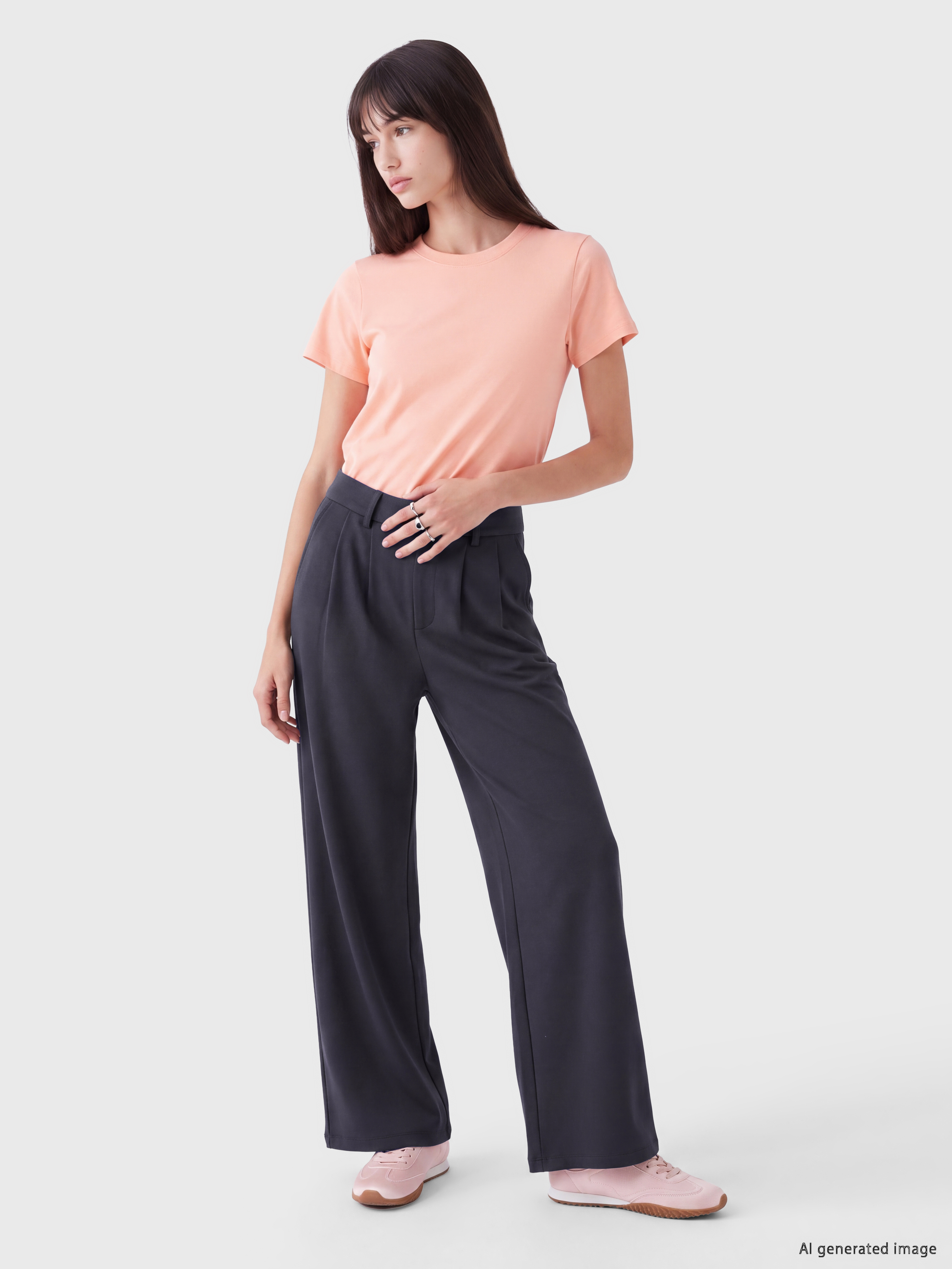 XSIDE Loose Fit Soft Touch Kadın Pileli Pantolon