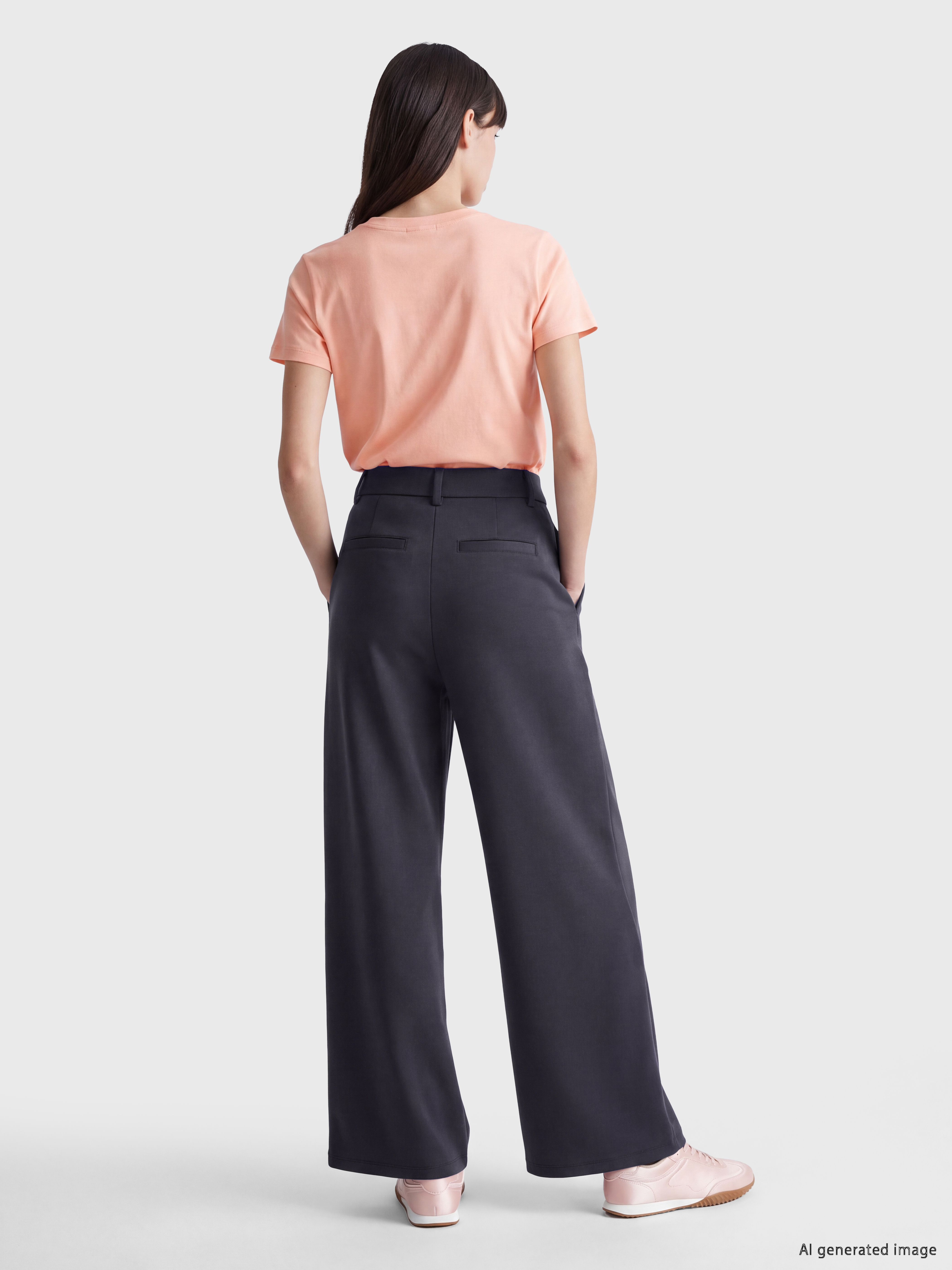 XSIDE Loose Fit Soft Touch Kadın Pileli Pantolon görsel 4