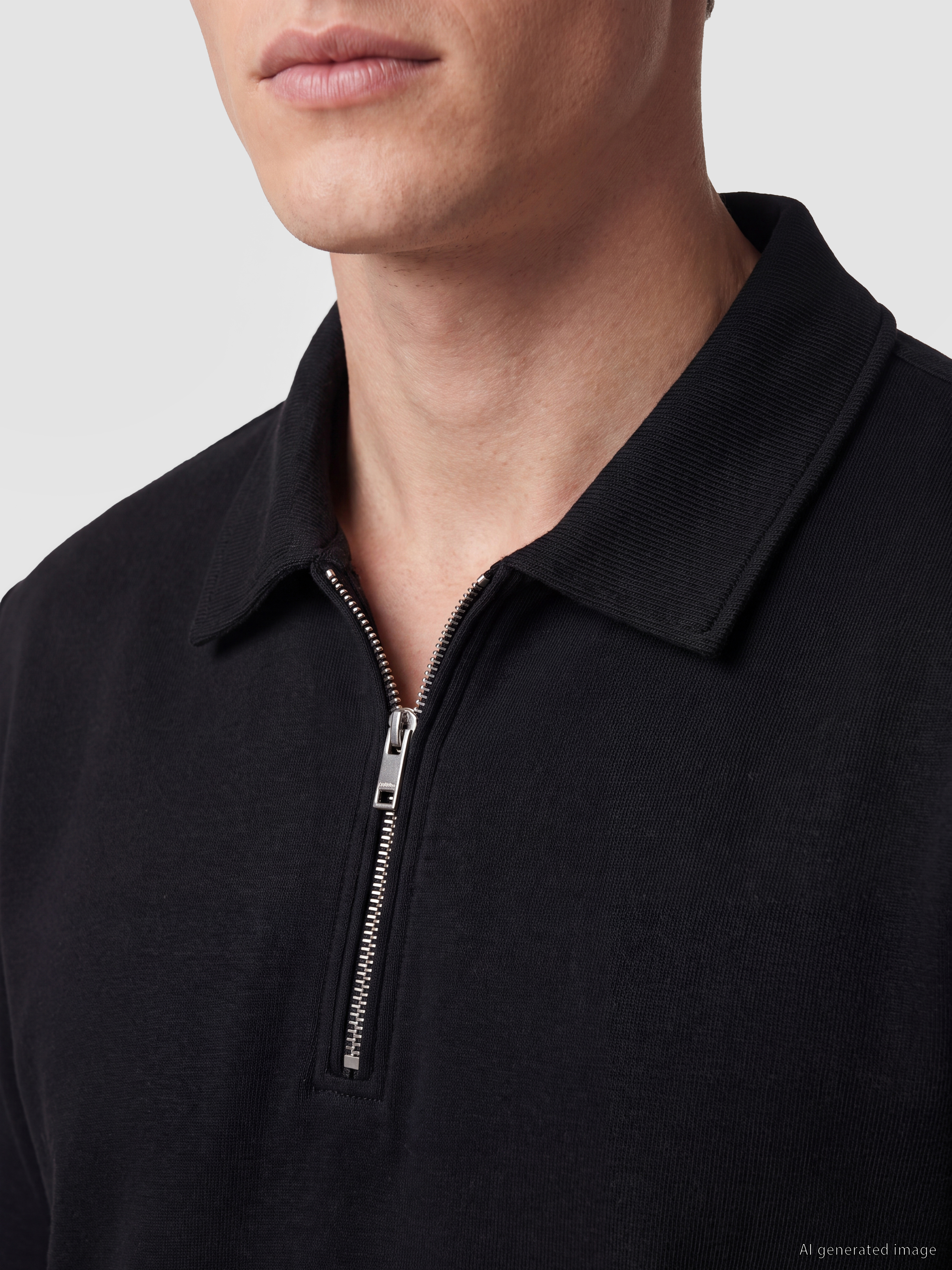 SOUTHBLUE Polo Yaka Erkek Sweatshirt görsel 3