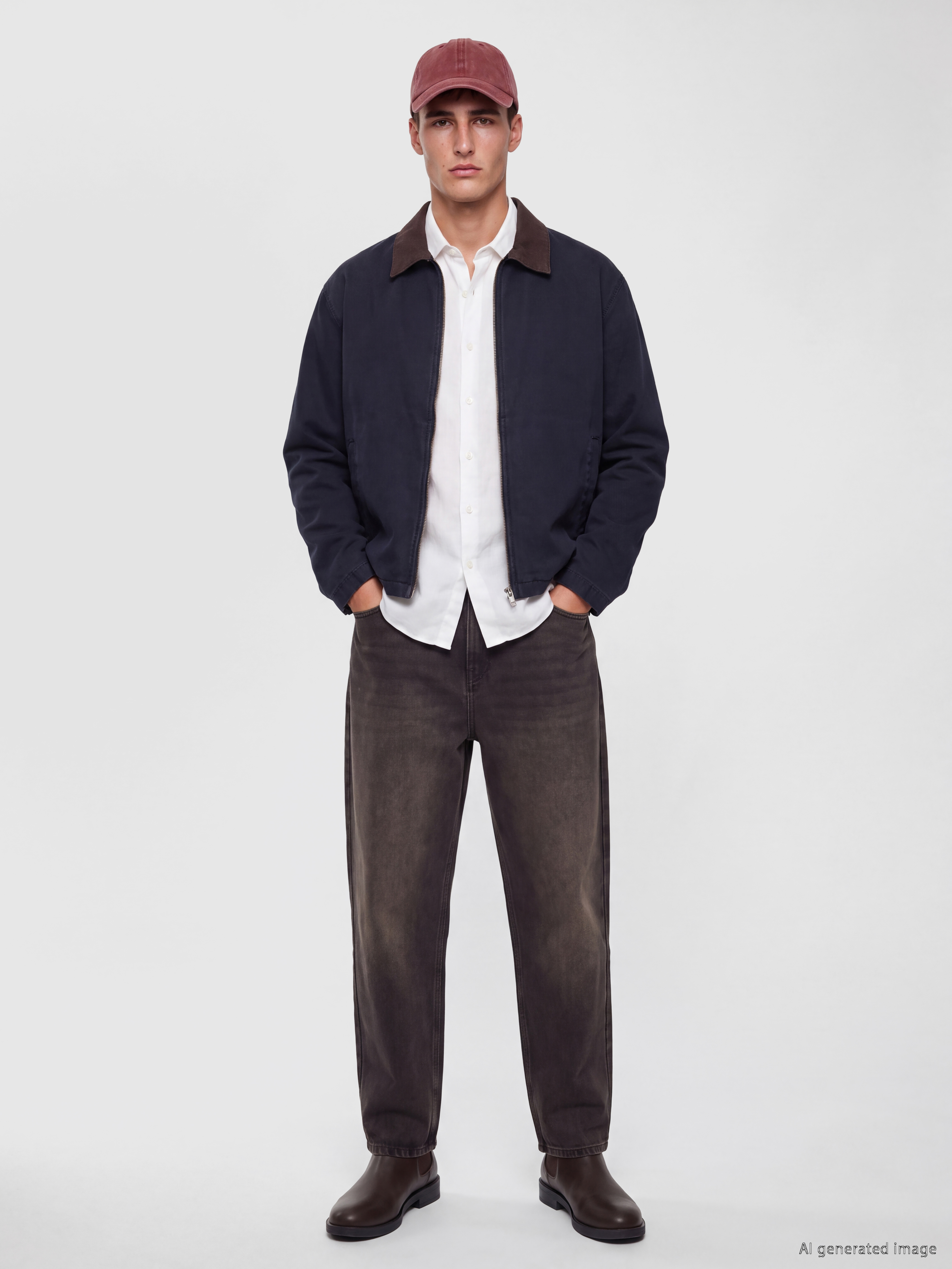 LCW Jeans Loose Fit Erkek Jean Ceket görsel 2