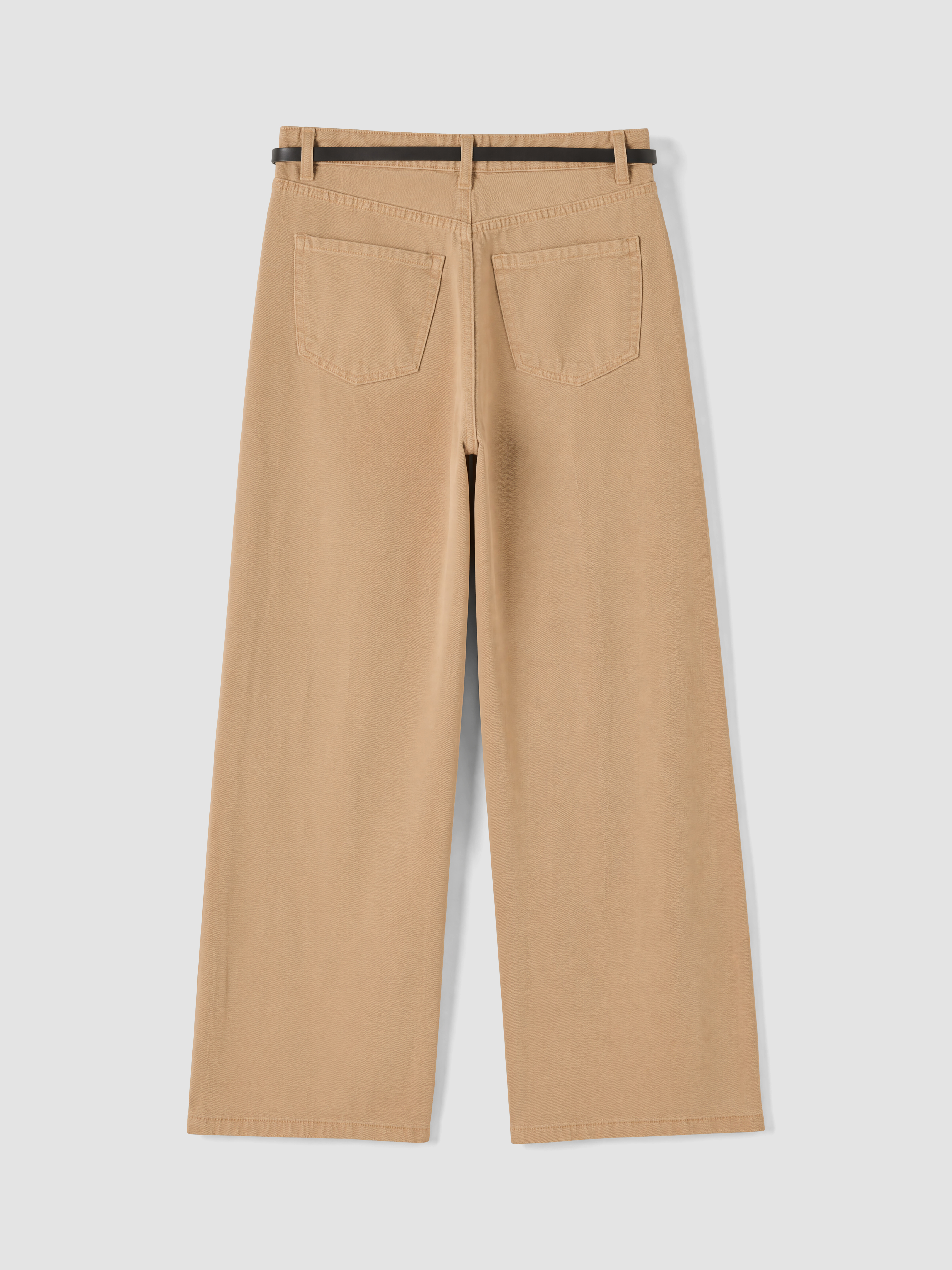 LC WAIKIKI Beli Kemerli Wideleg Kadın Jean Pantolon görsel 7
