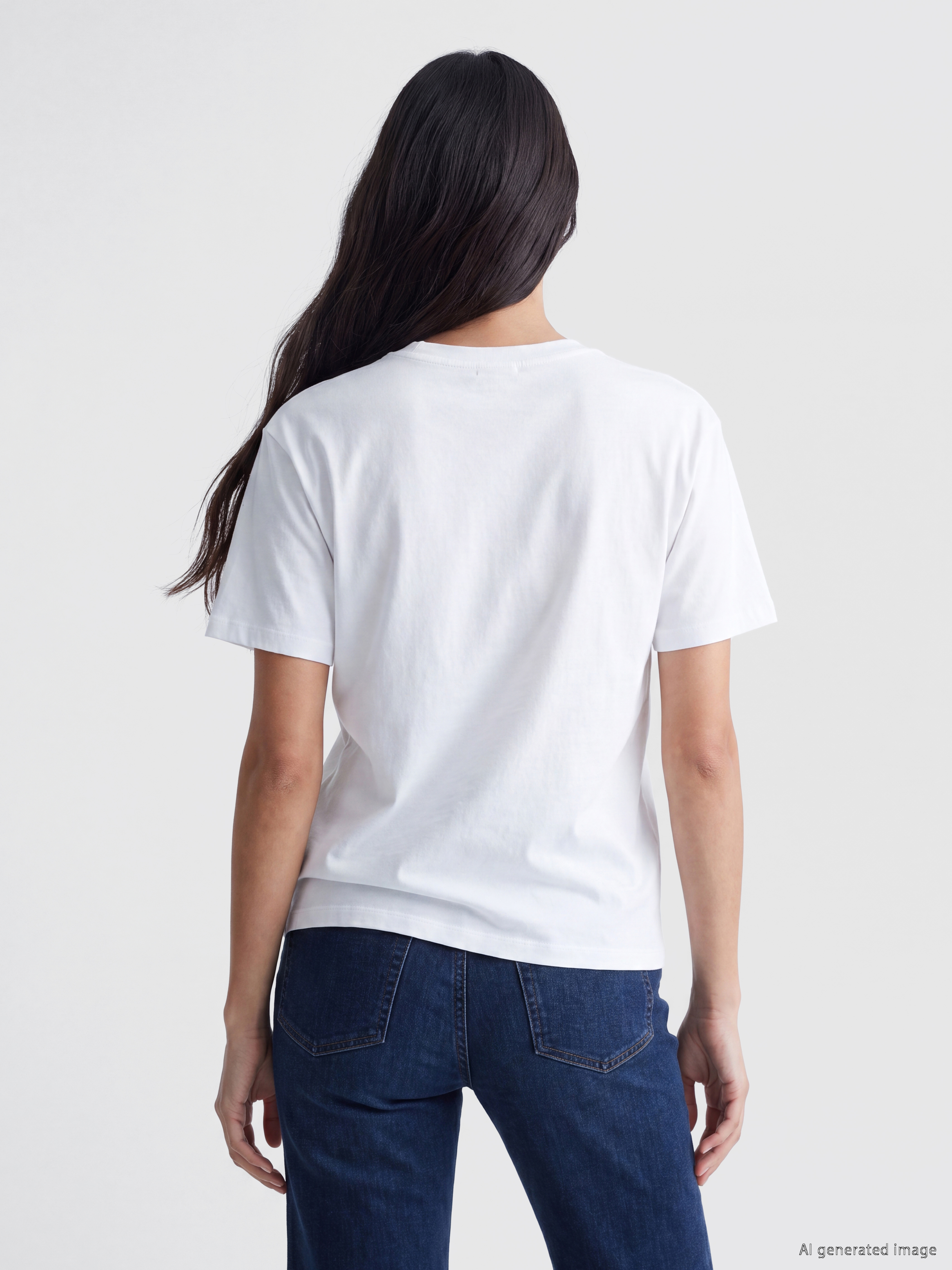 LC WAIKIKI %100 Pamuklu Oversize Kadın Tişört görsel 4