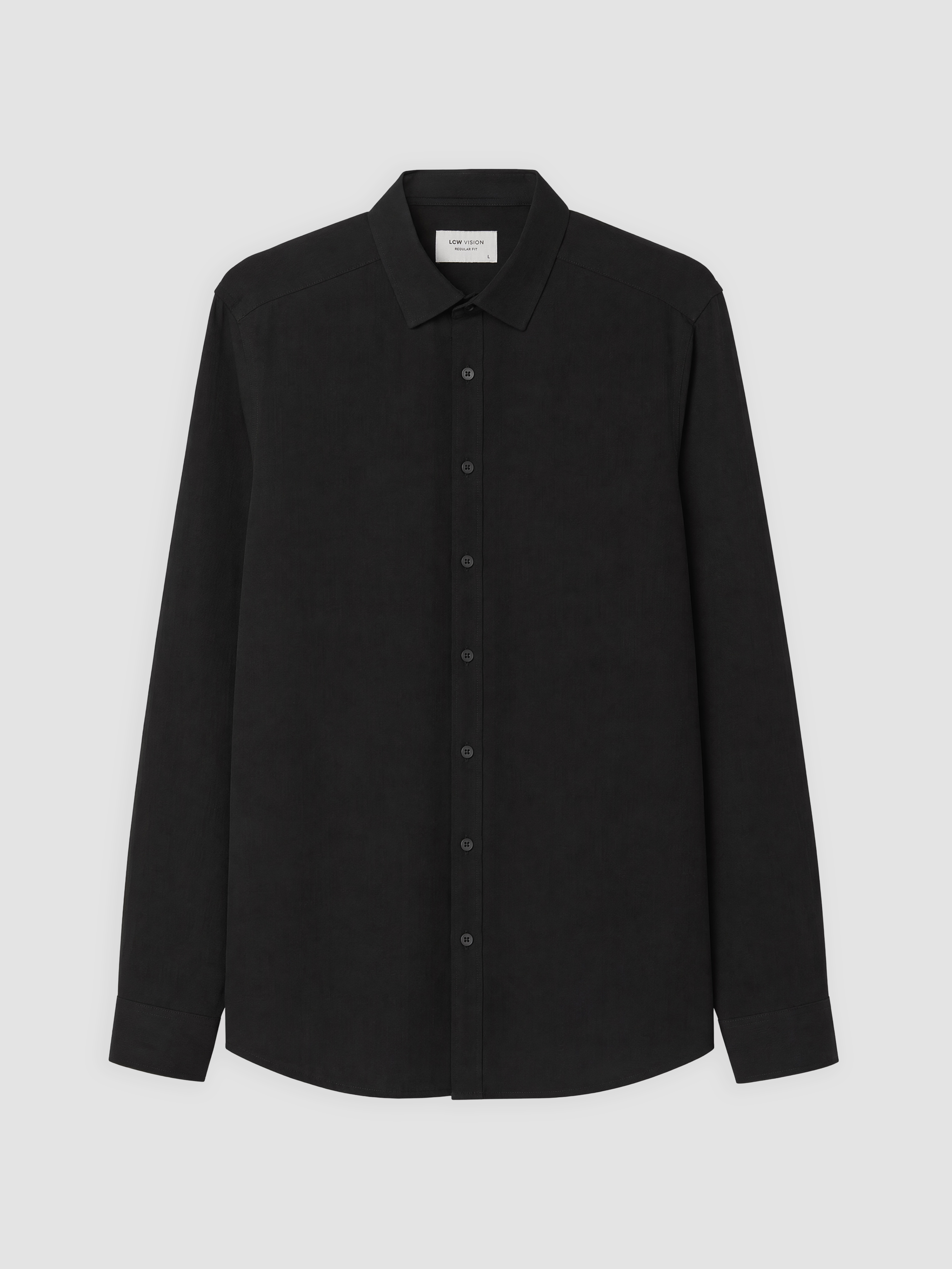 LCW Vision Regular Fit Keten Görünümlü Erkek Gömlek görsel 5