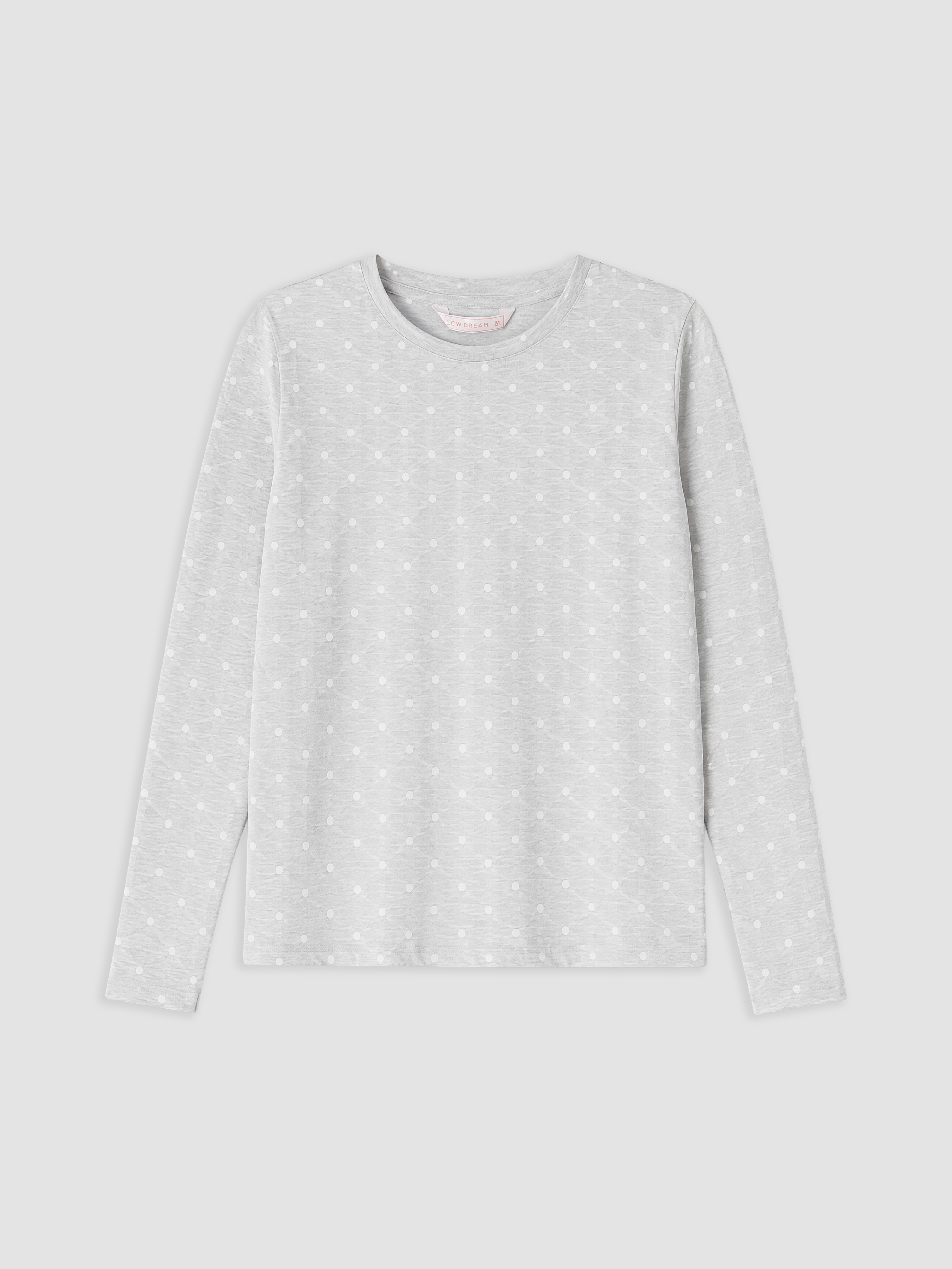 LCW DREAM Bisiklet Yaka Puantiyeli Kadın Pijama Takımı görsel 6