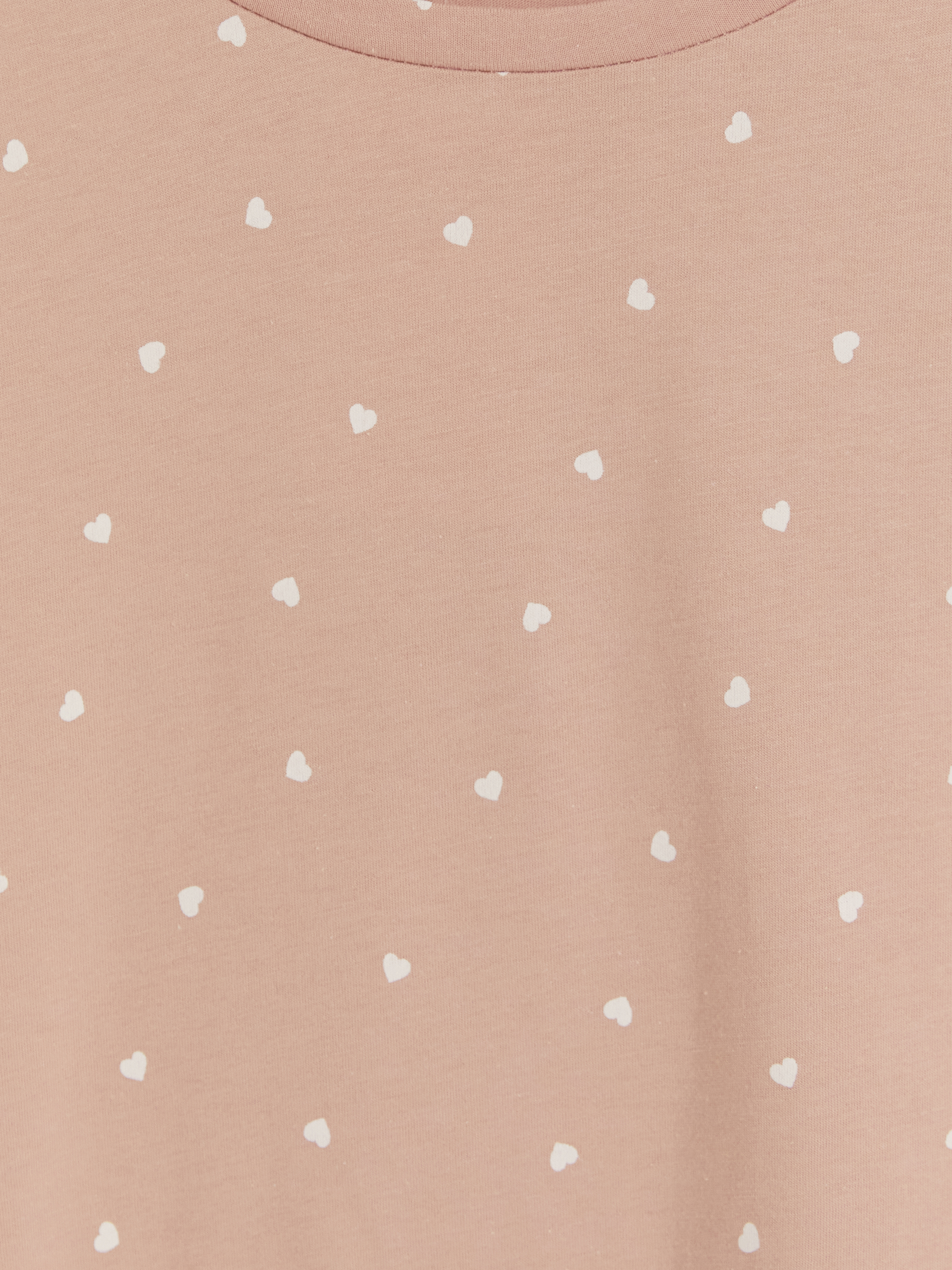 LCW DREAM Bisiklet Yaka Kalp Baskılı Kadın Pijama Takımı görsel 7