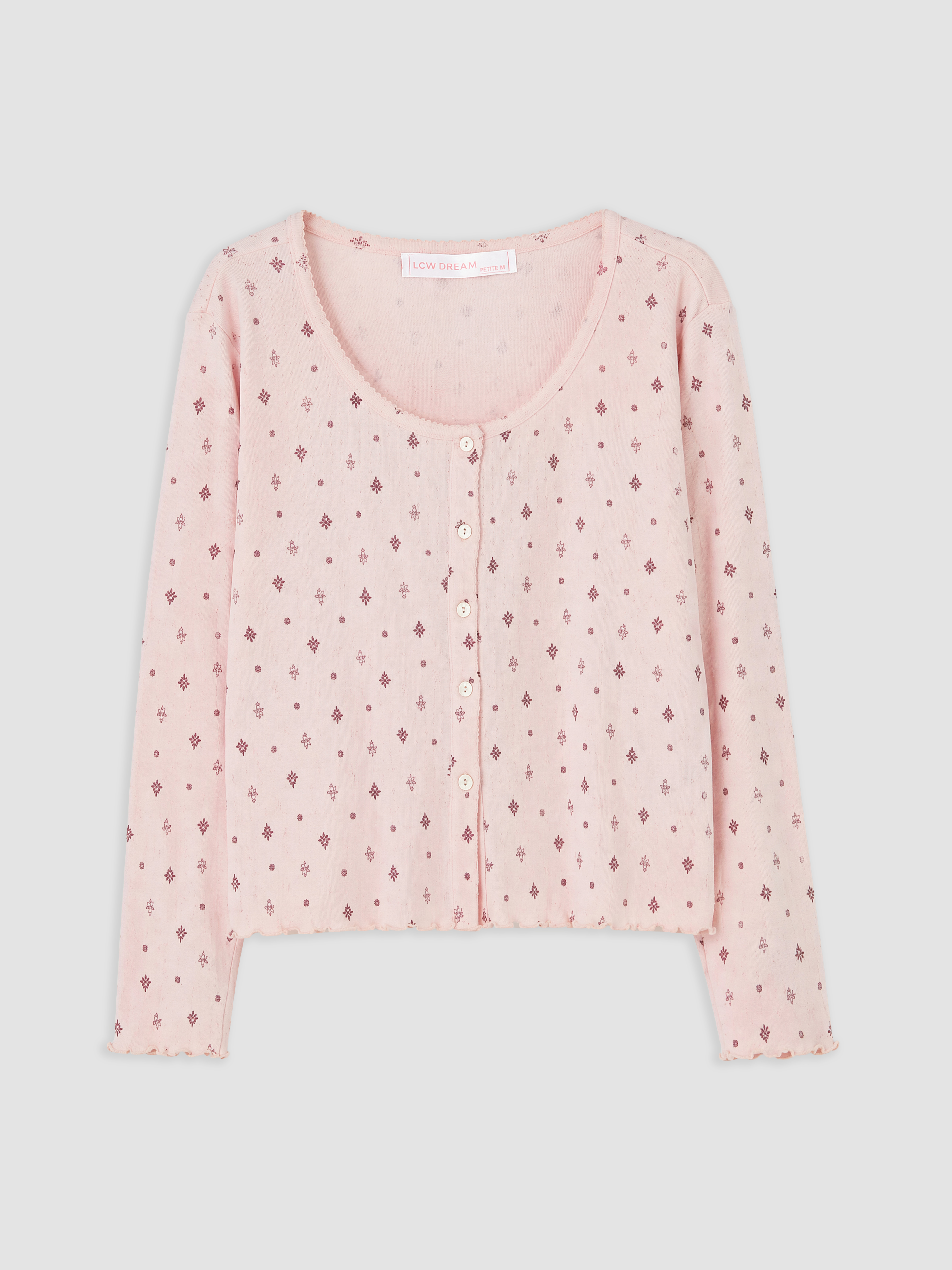 LCW DREAM U Yaka Desenli Kadın Pijama Takım görsel 6
