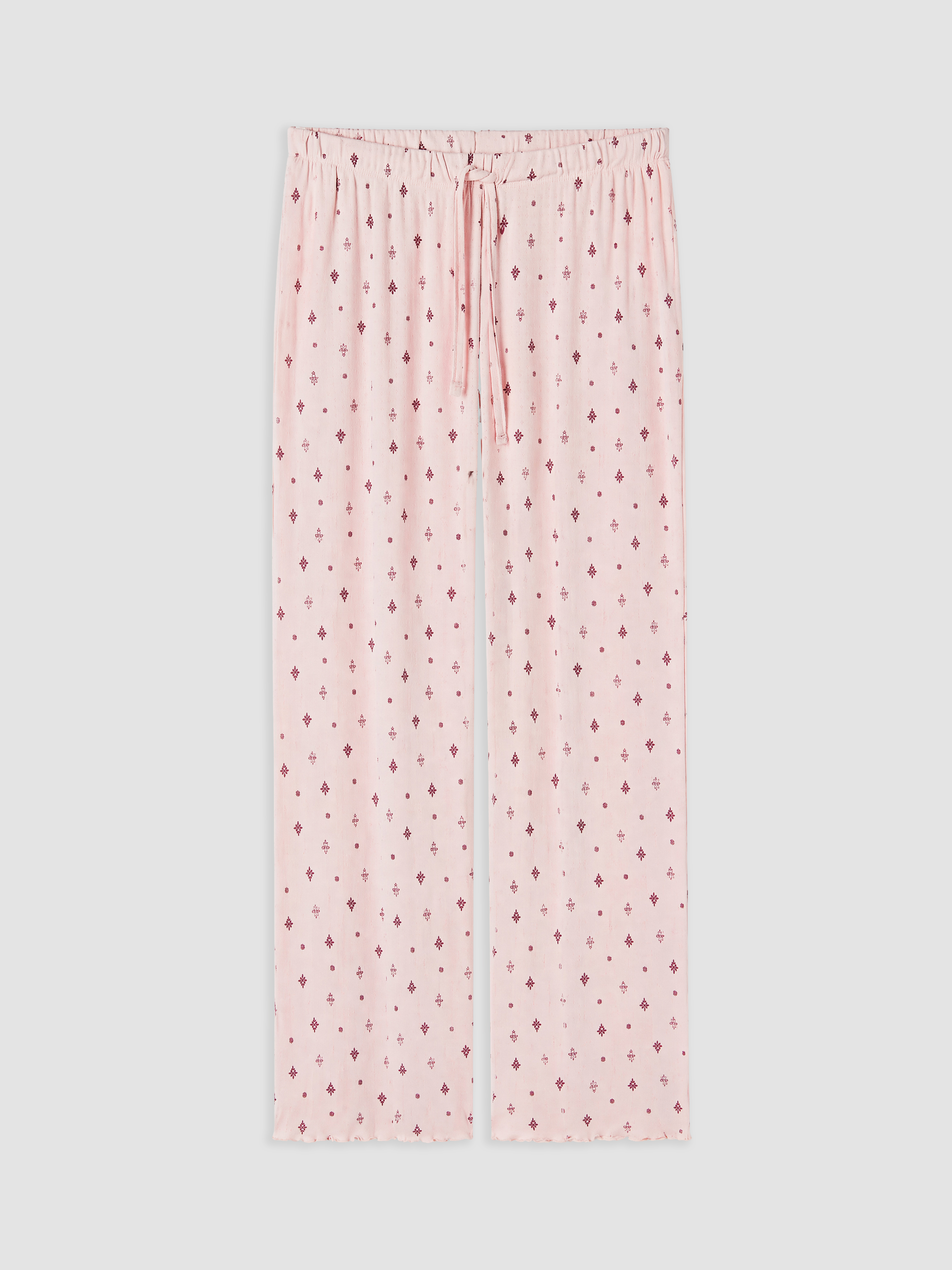 LCW DREAM U Yaka Desenli Kadın Pijama Takım görsel 8