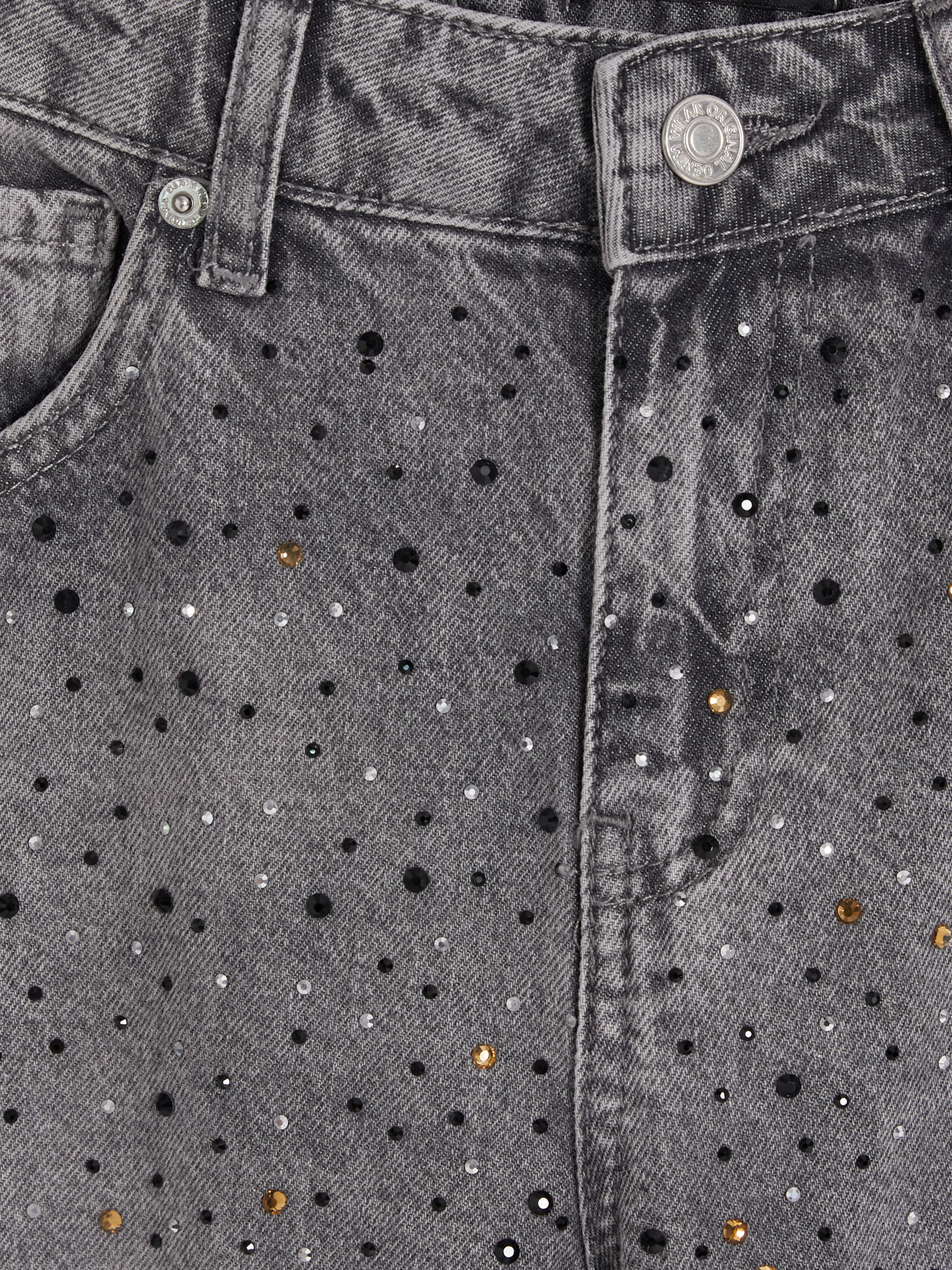 LCW Jeans Straight Fit Taşlı Kadın Jean Pantolon görsel 7