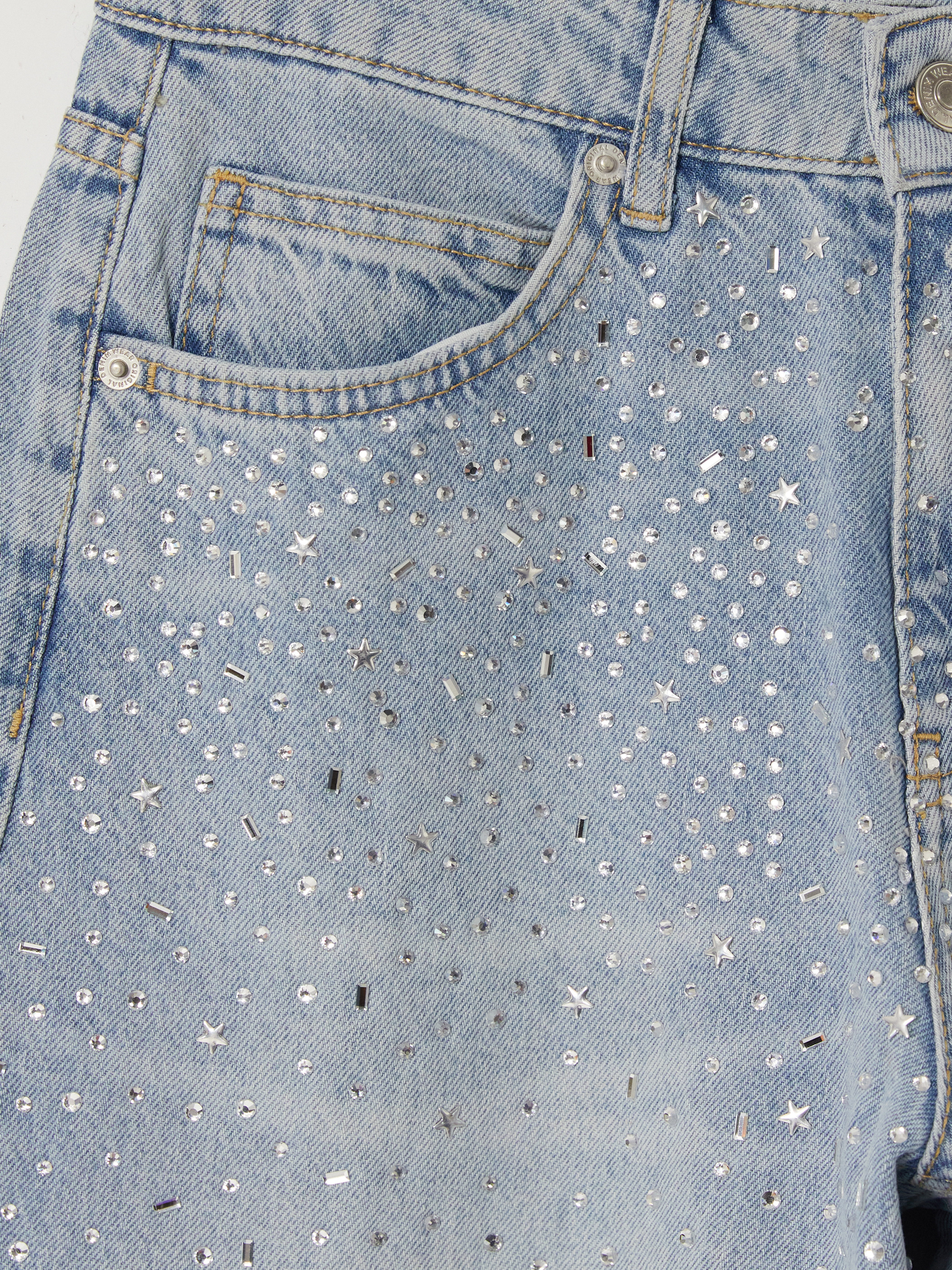 LCW Jeans Balloon Fit Taşlı Kadın Jean Pantolon görsel 6