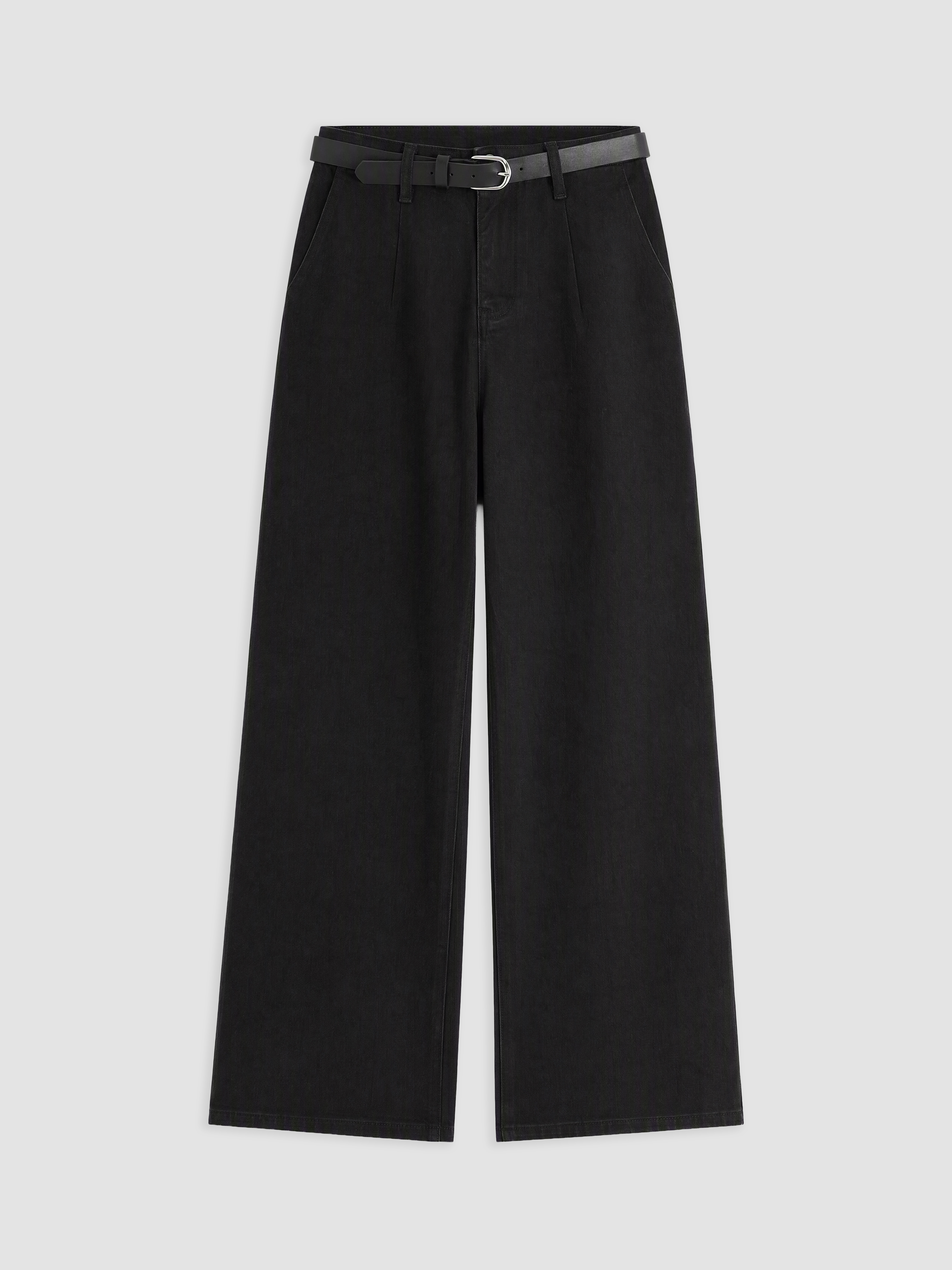 LCW Jeans Kemerli Culotte Fit Kadın Jean Pantolon görsel 5