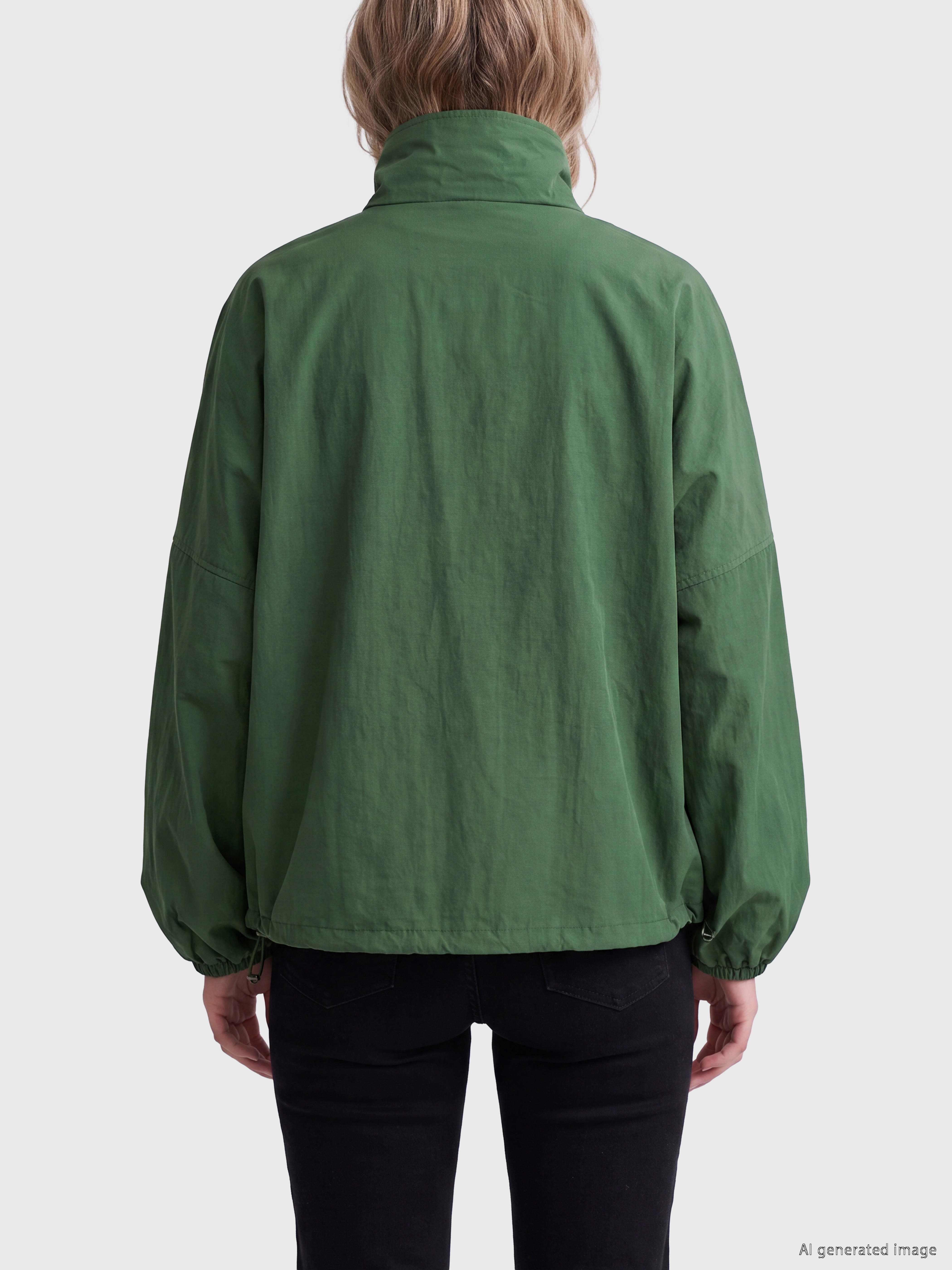 LCW Vision Dik Yaka Oversize Kadın Mont görsel 5