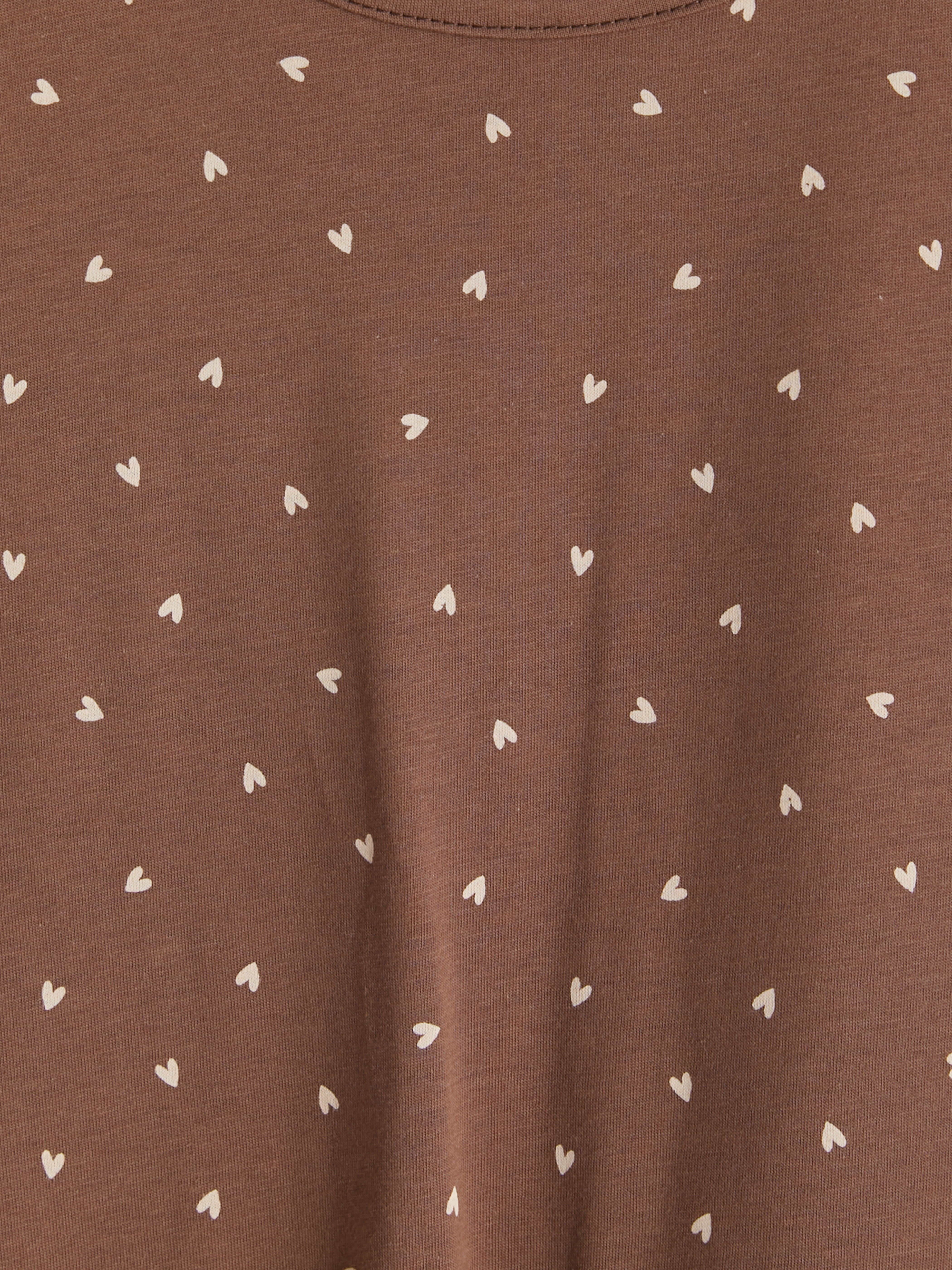 LCW DREAM Kalp Desenli Hamile Şortlu Pijama Takımı görsel 7