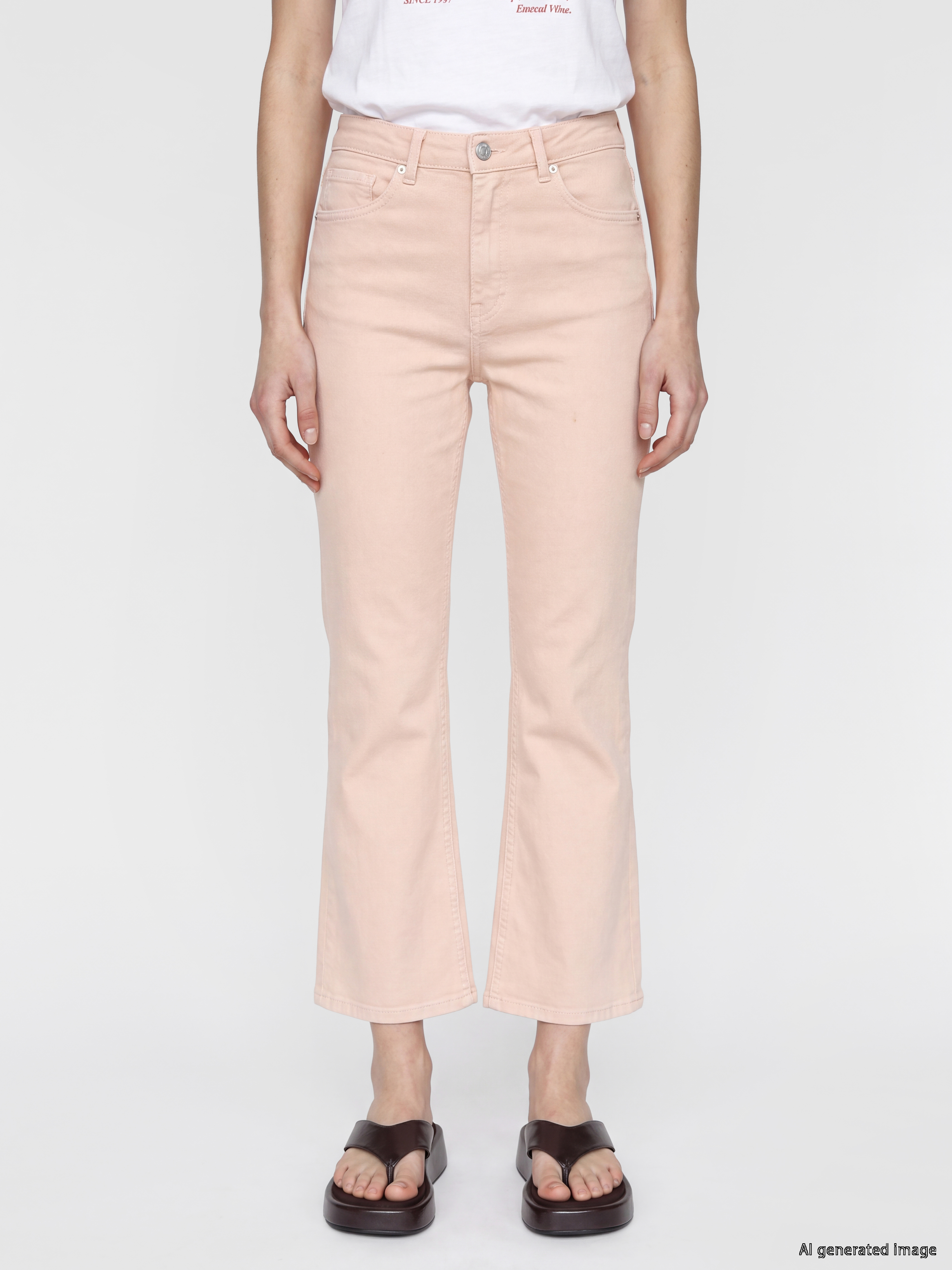 LCW Jeans Crop Flare Kadın Jean Pantolon görsel 2