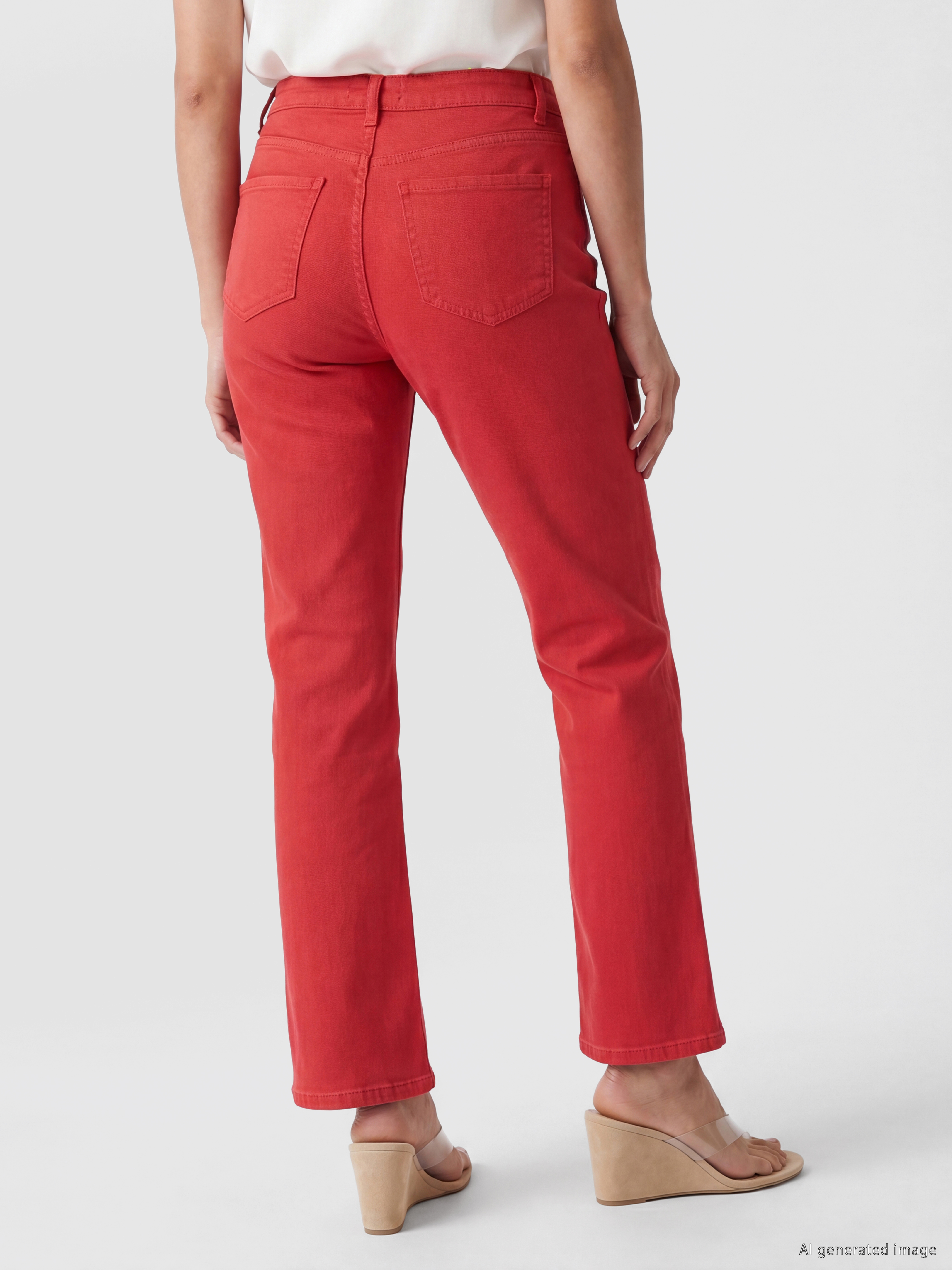 LCW Jeans Crop Flare Kadın Jean Pantolon görsel 4