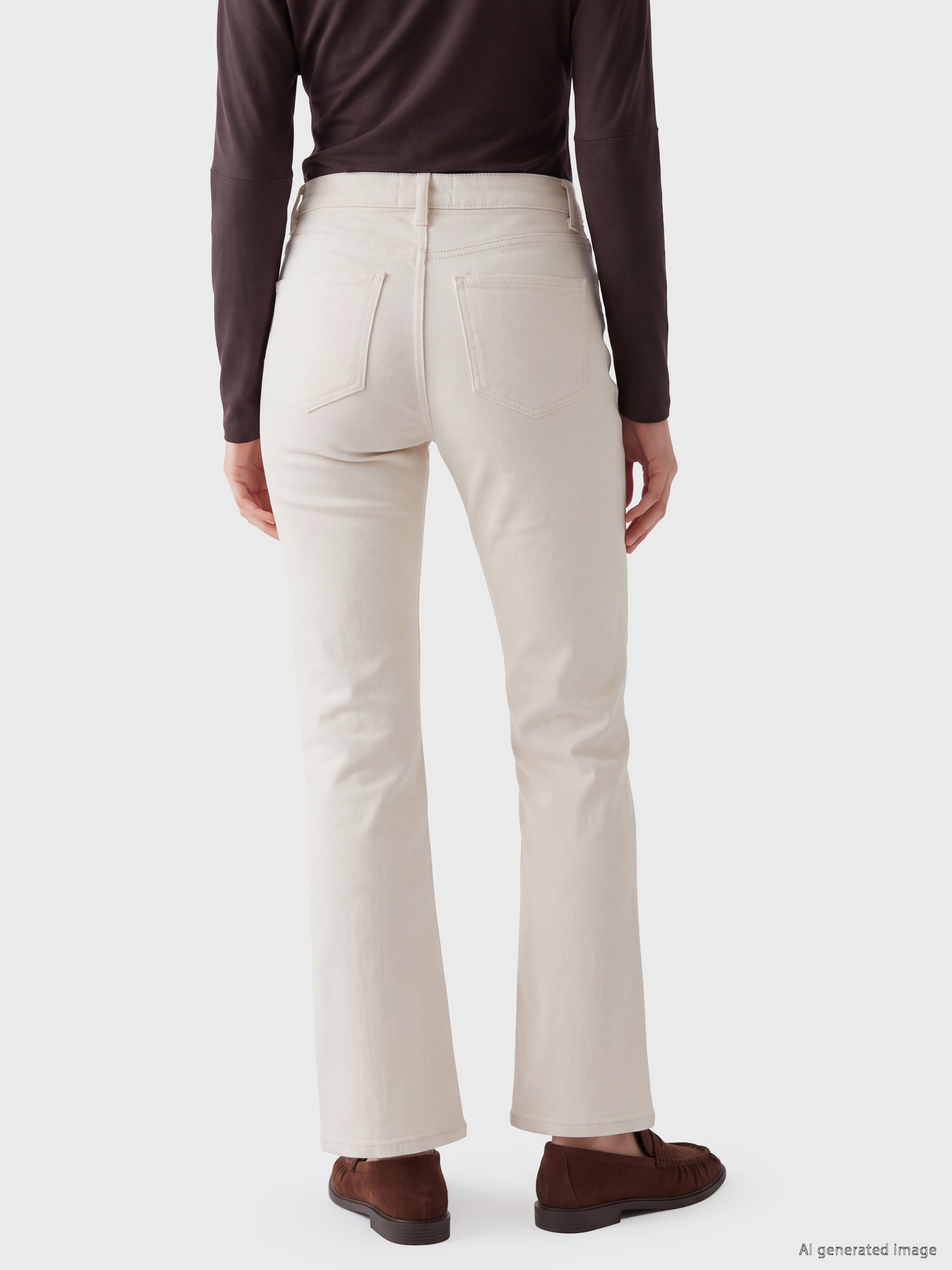 LCW Jeans Crop Flare Kadın Jean Pantolon görsel 4