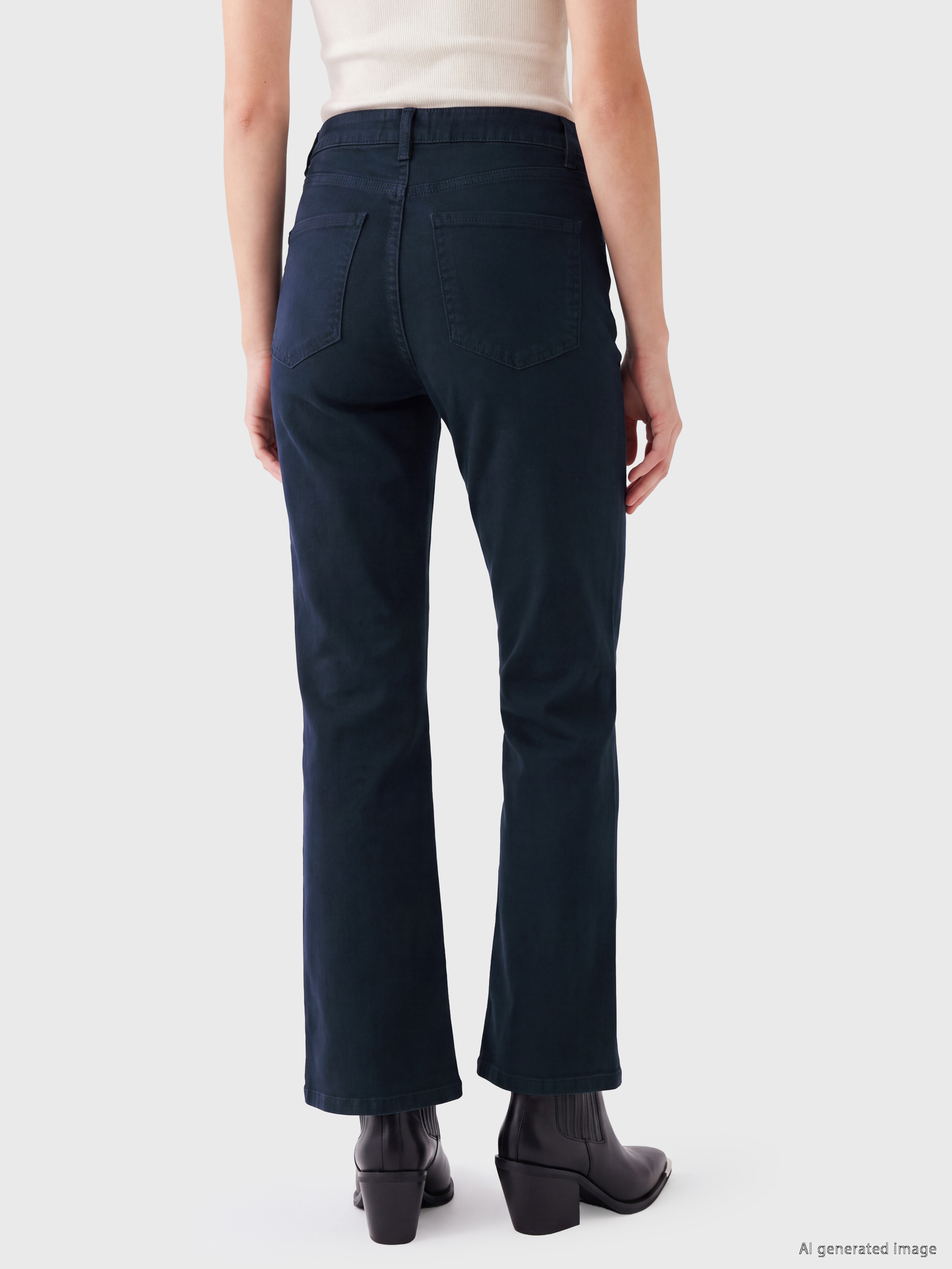 LCW Jeans Crop Flare Kadın Jean Pantolon görsel 5