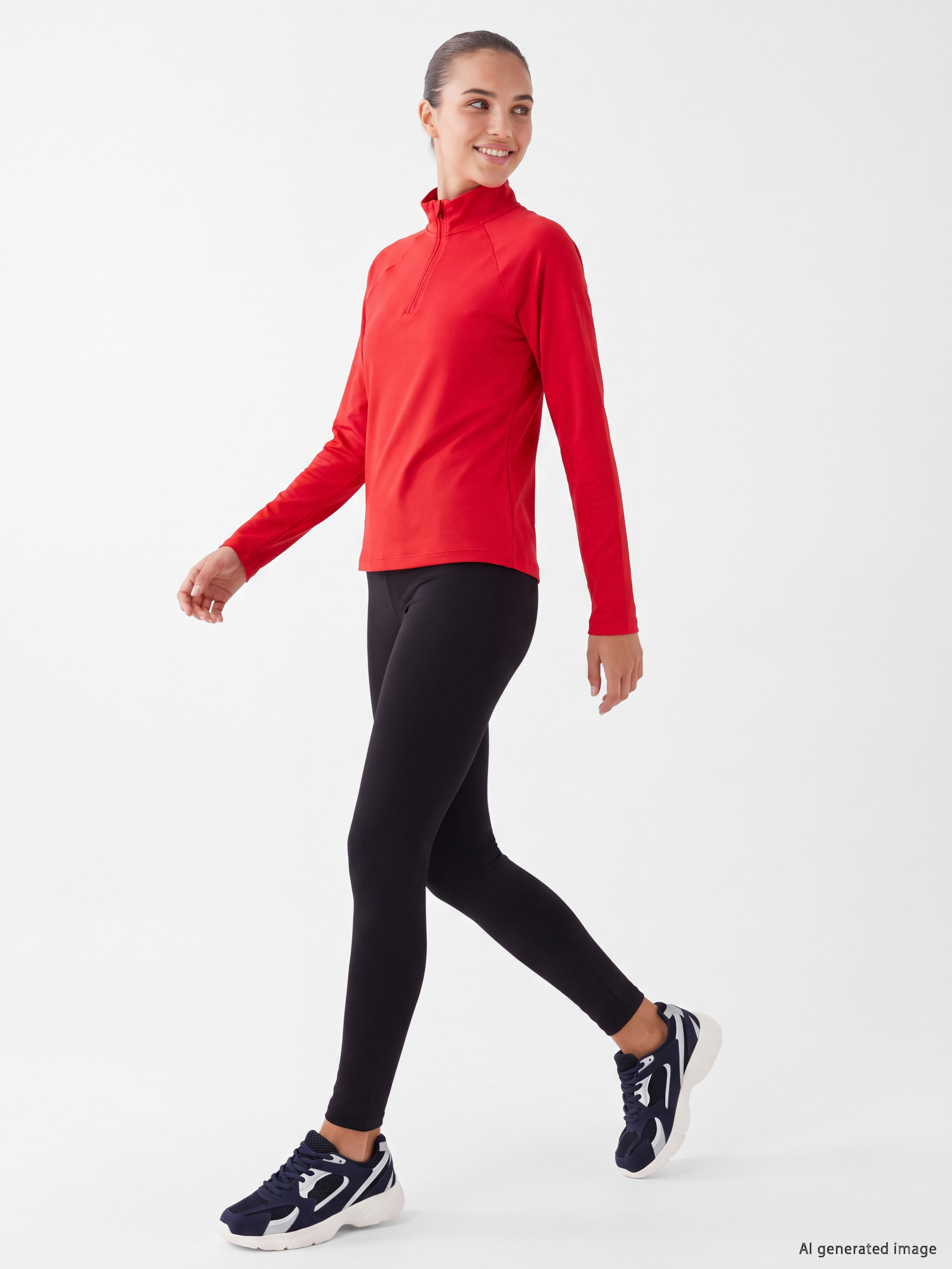KOOR SPORT Beli Lastikli Kadın Spor Tayt