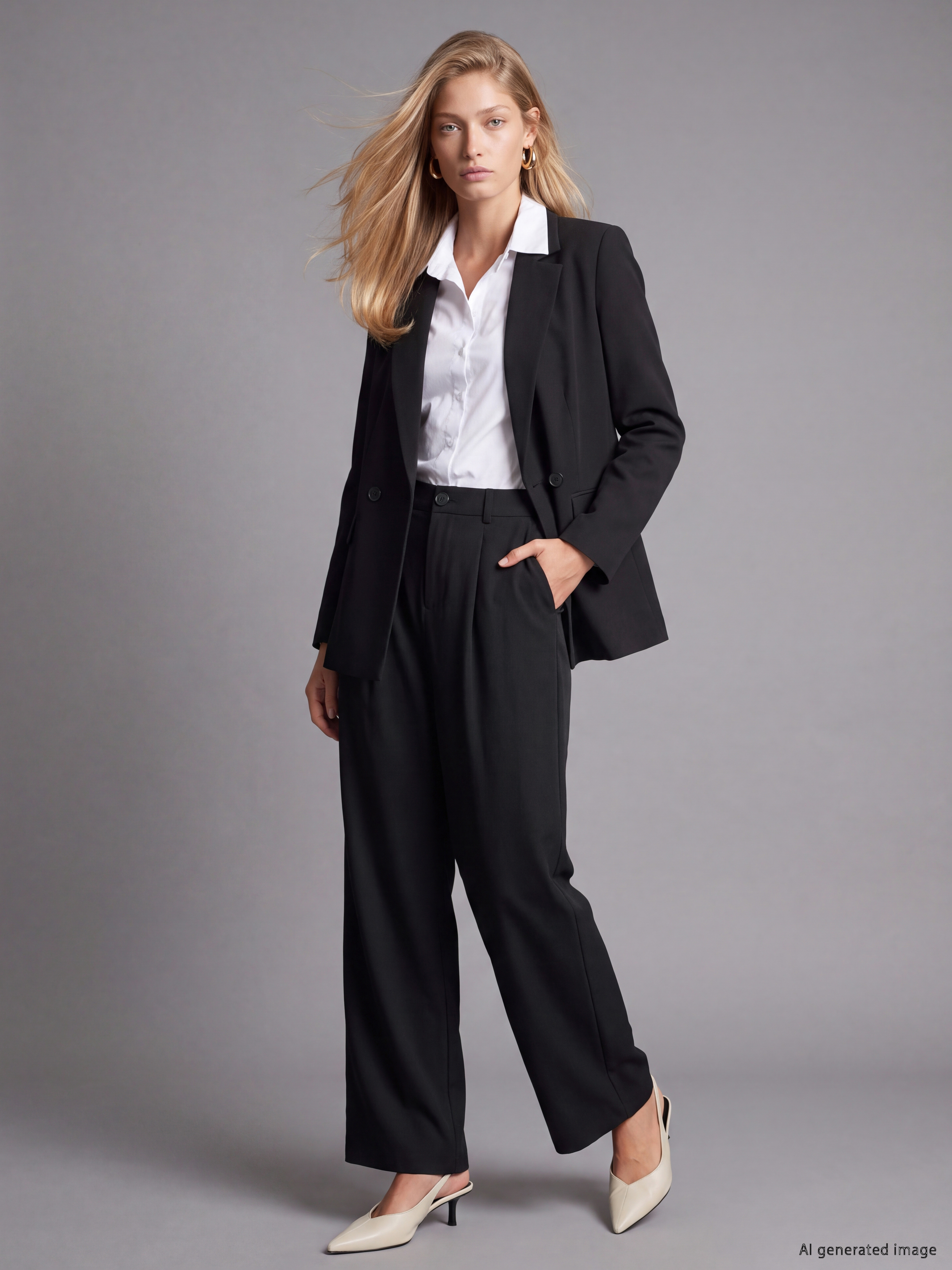 LCW Vision Loose Fit Kadın Pileli Kumaş Pantolon