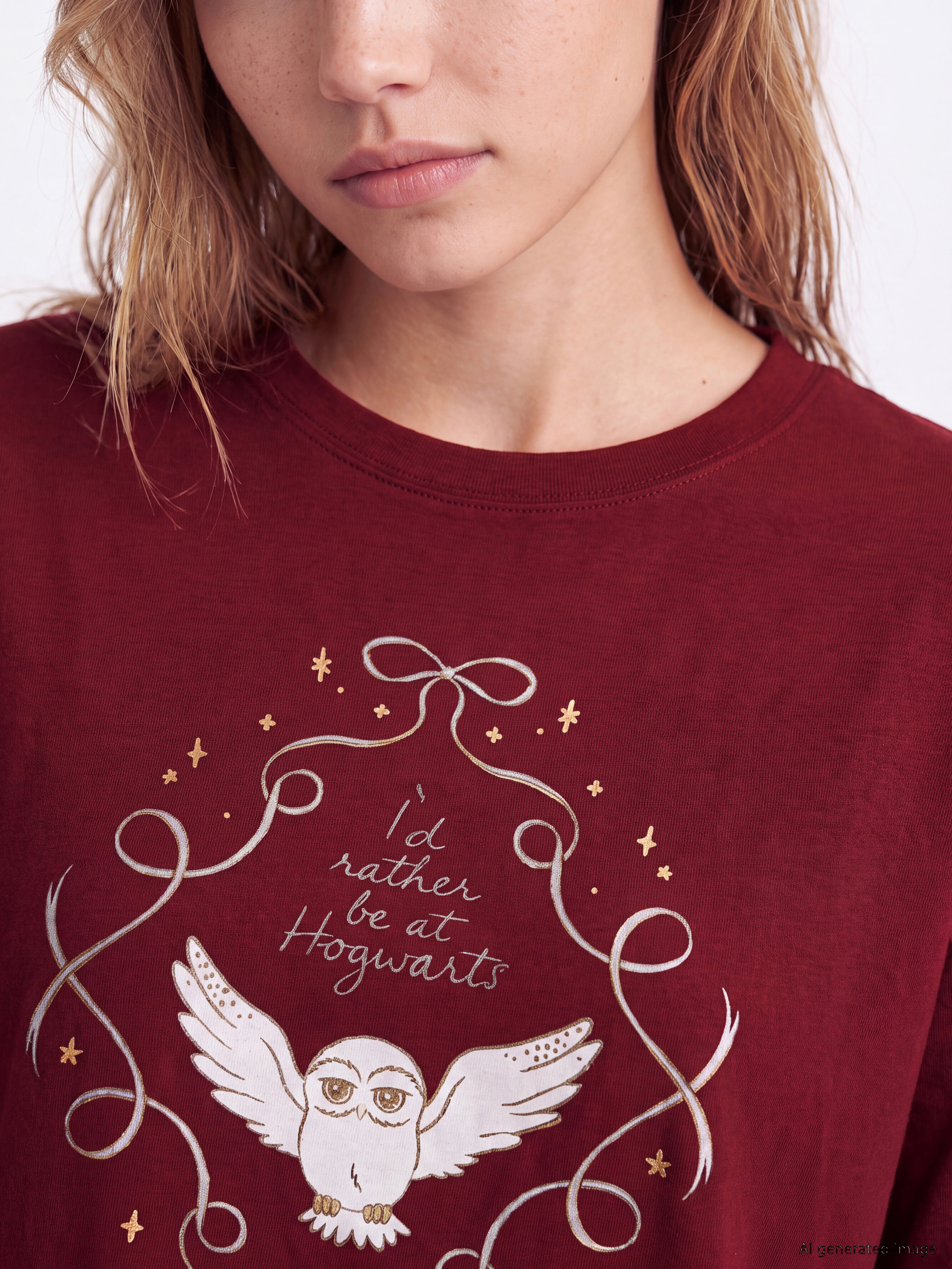 LCW Young Harry Potter Baskılı Kadın Pijama Takımı görsel 3