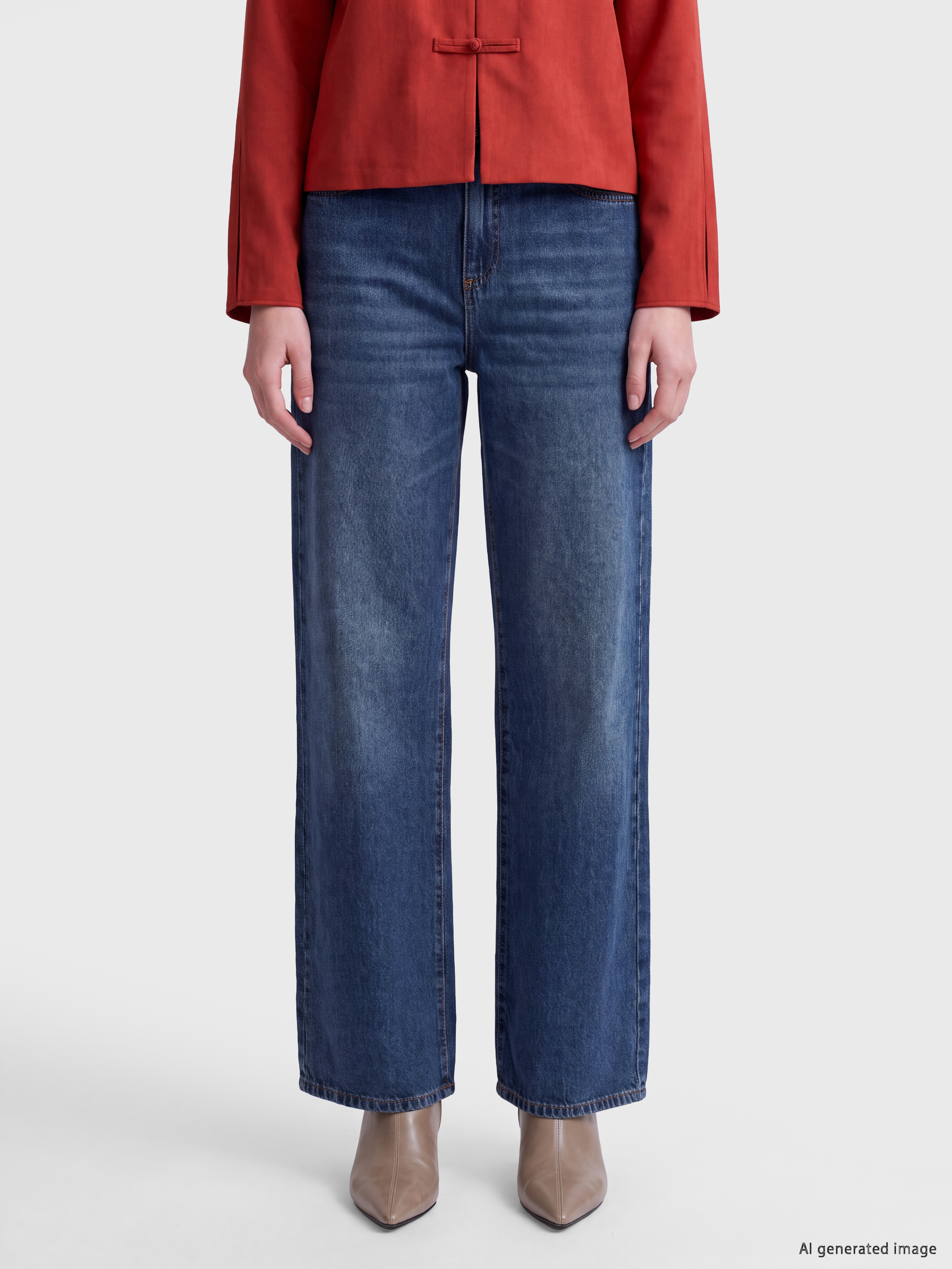 LCW Jeans Wideleg Kadın Jean Pantolon görsel 2