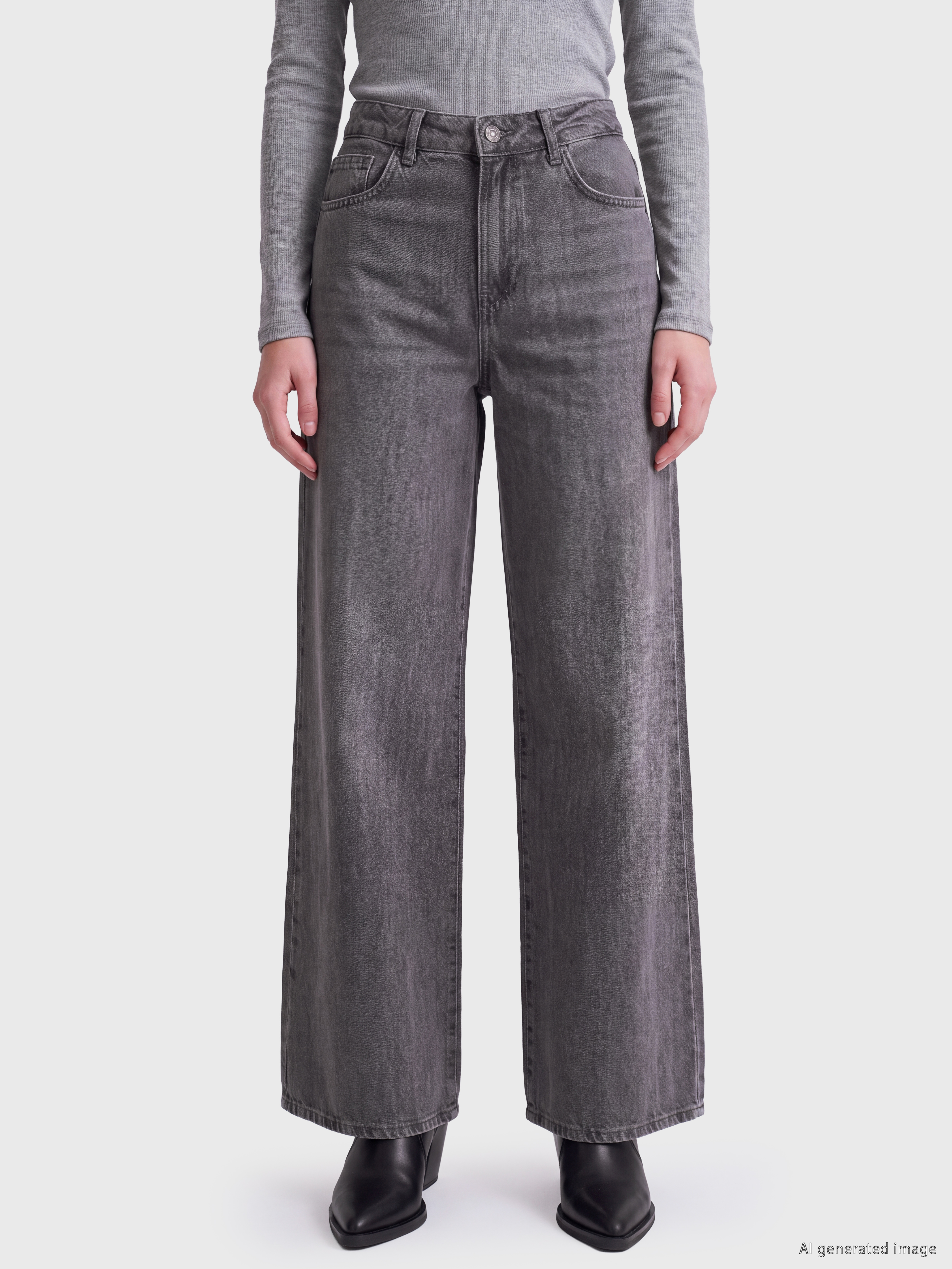 LCW Jeans Wideleg Kadın Jean Pantolon görsel 2