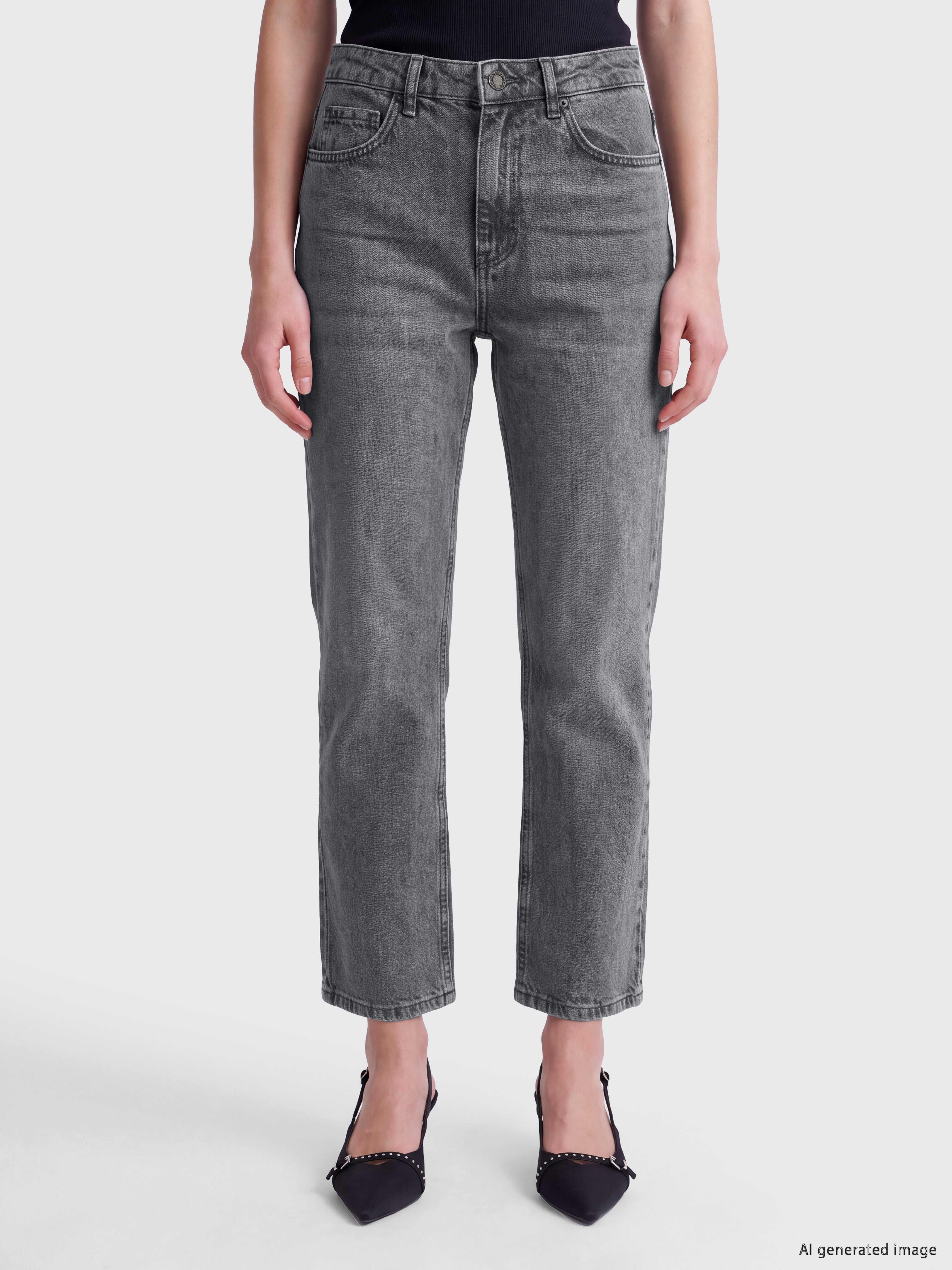 LCW Jeans Crop Flare Kadın Jean Pantolon görsel 2