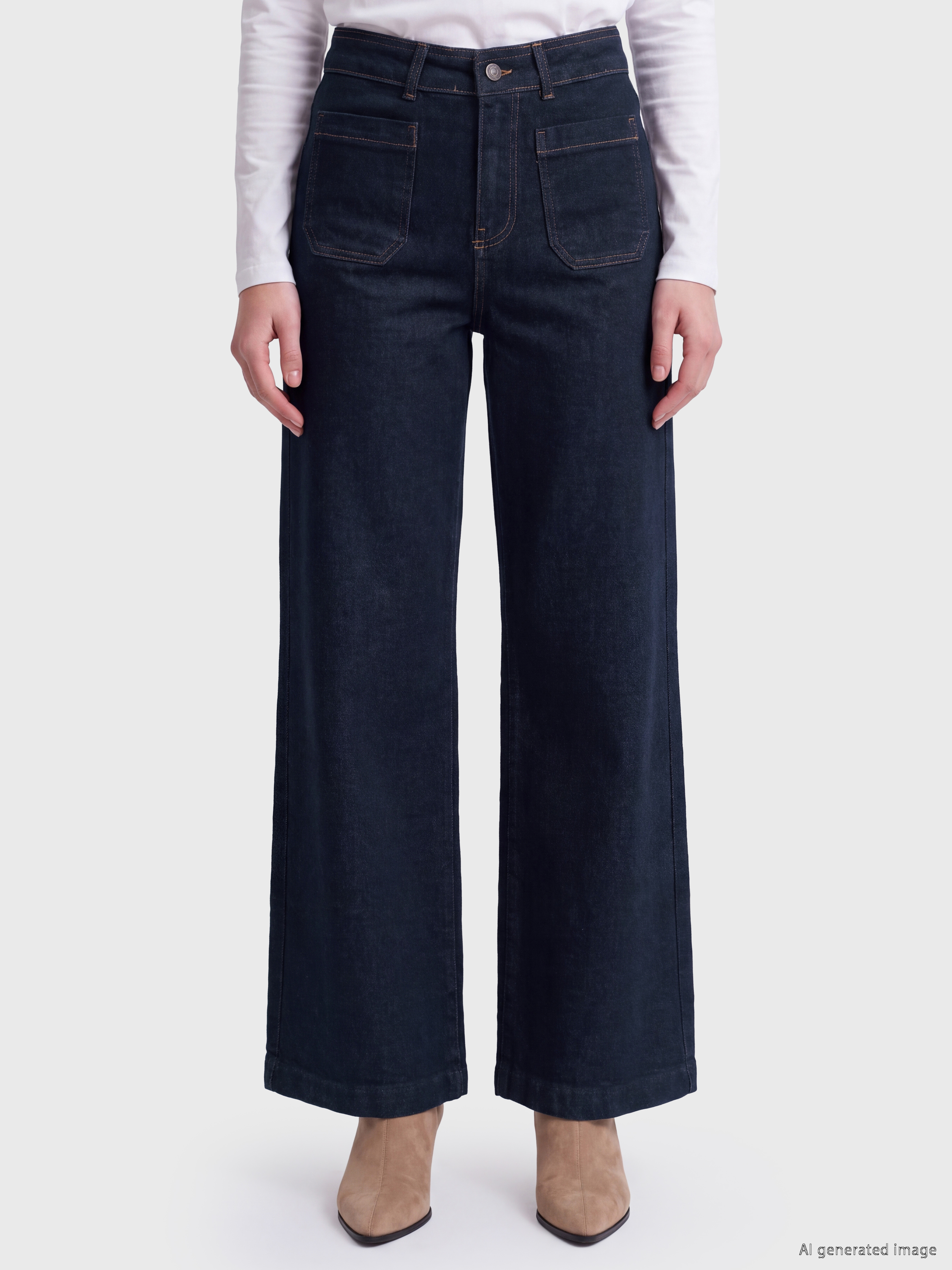 LCW Jeans Wideleg Kadın Jean Pantolon görsel 2