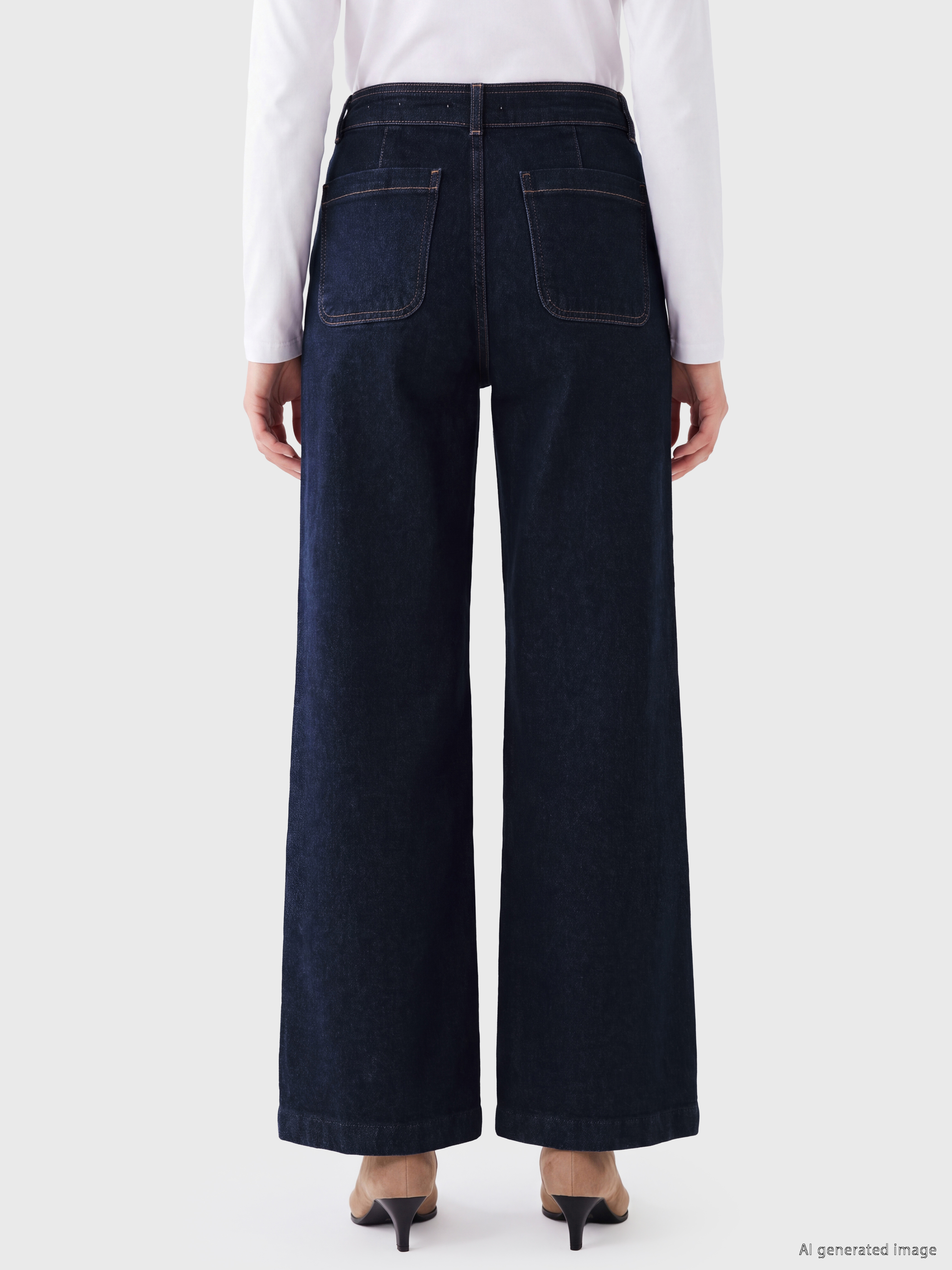 LCW Jeans Wideleg Kadın Jean Pantolon görsel 4